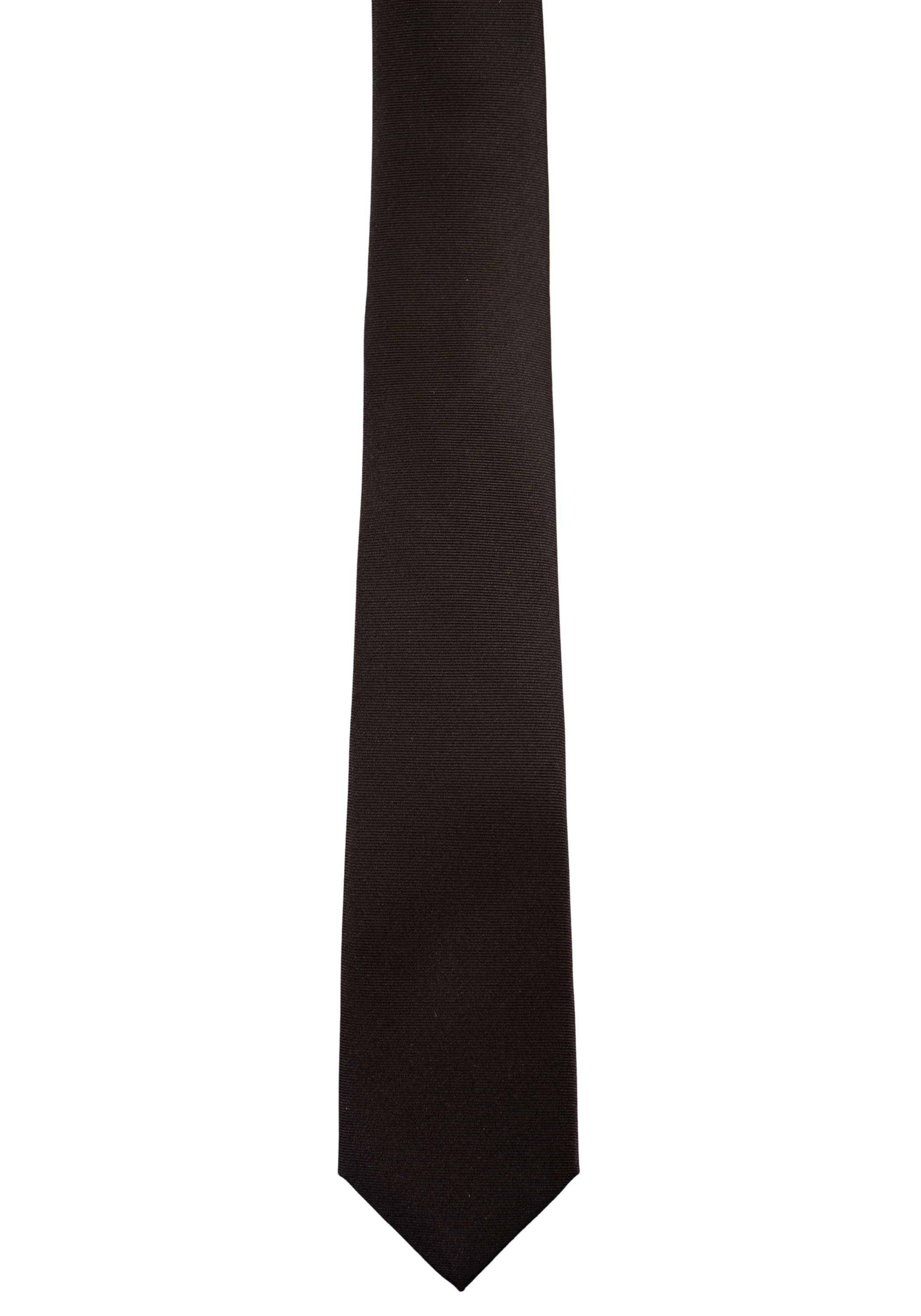 Roy Robson Krawatte aus 100% Seide - mit feiner Musterung MILKY BLACK