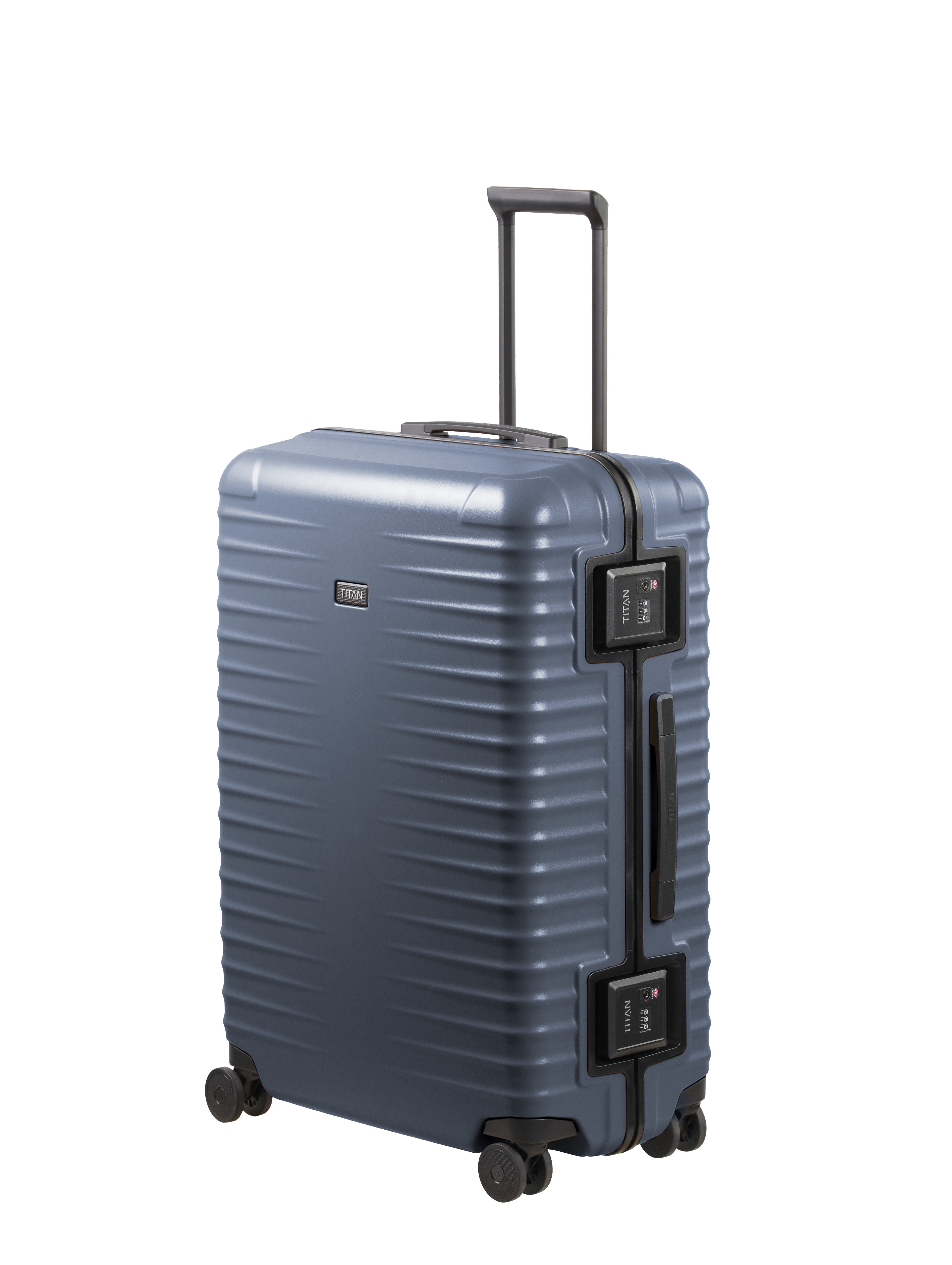 TITAN - Made in Germany Trolley OVERSEAS Koffer Hartschale, 4 Rollen, mit TSA-Rahmenschloss, intelligenter Innenaufteilung Größe L