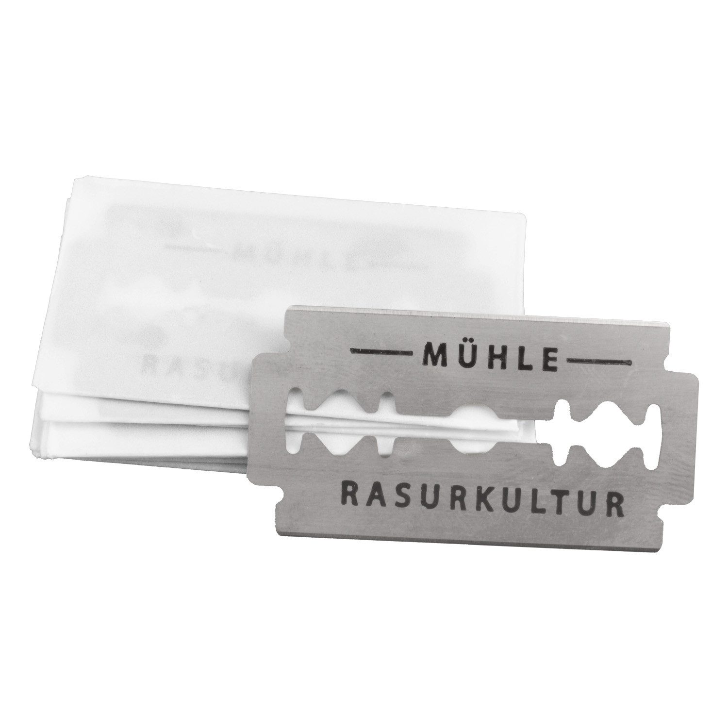 MÜHLE Rasierklingen Rasierklingen 10 Stück aus rostfreiem Stahl, 10-tlg., Mittlere Schärfe K1