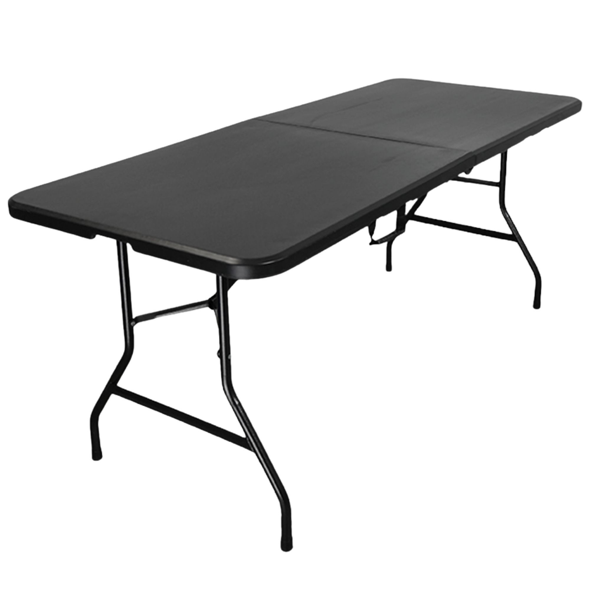 CHEFGASTRO® Gartentisch Buffettisch klappbar 180x75cm 8 Personen Schwarz mi günstig online kaufen