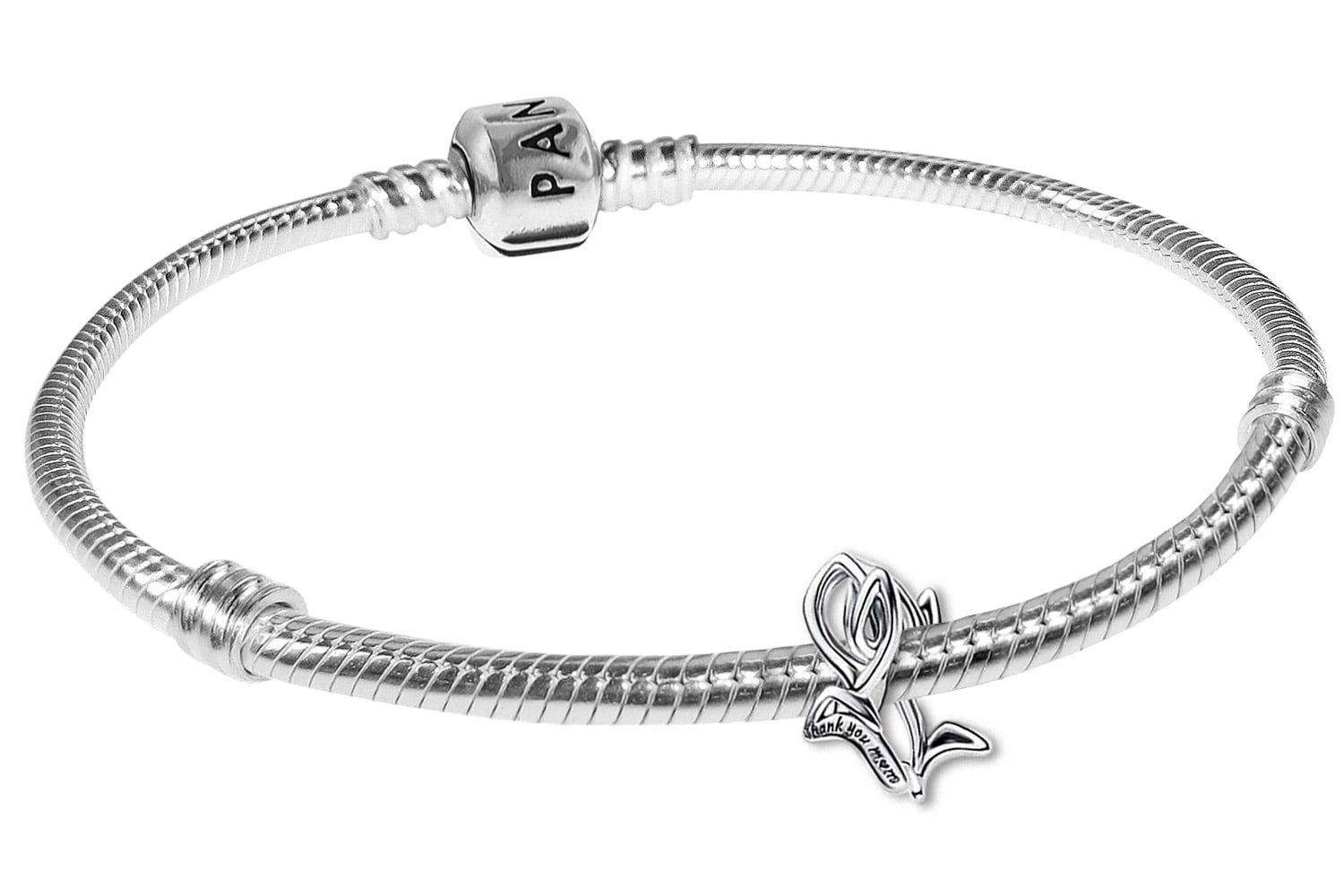Charm-Armband Starterset für Damen SilberTulpe