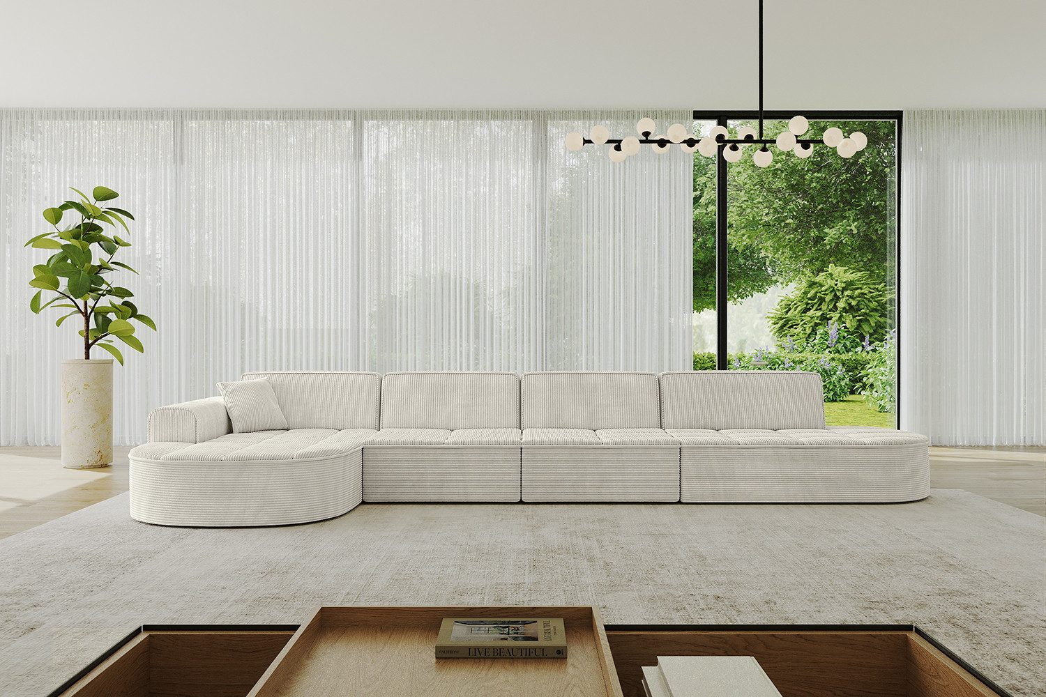 ALTDECOR Ecksofa TARO-L3, Sofa Praktische Bequeme Funktionsecke Couch L-Form Eckcouch, Corner Sofa L-Form Vielseitige Sofa Wohnlandschaft Wohnzimmer