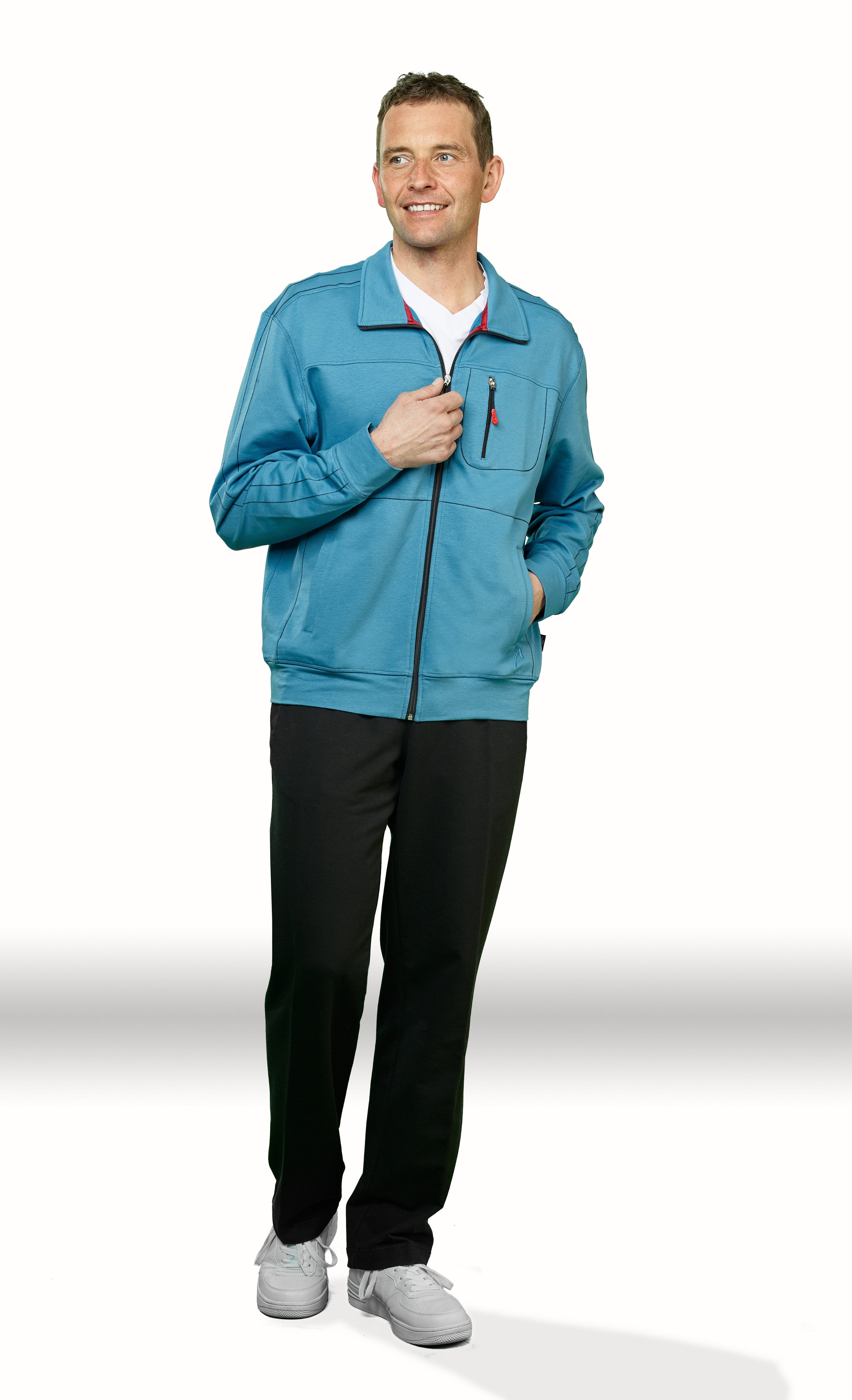 Authentic Klein Sweatjacke Herren Jerseyjacke Baumwollmischgewebe günstig online kaufen