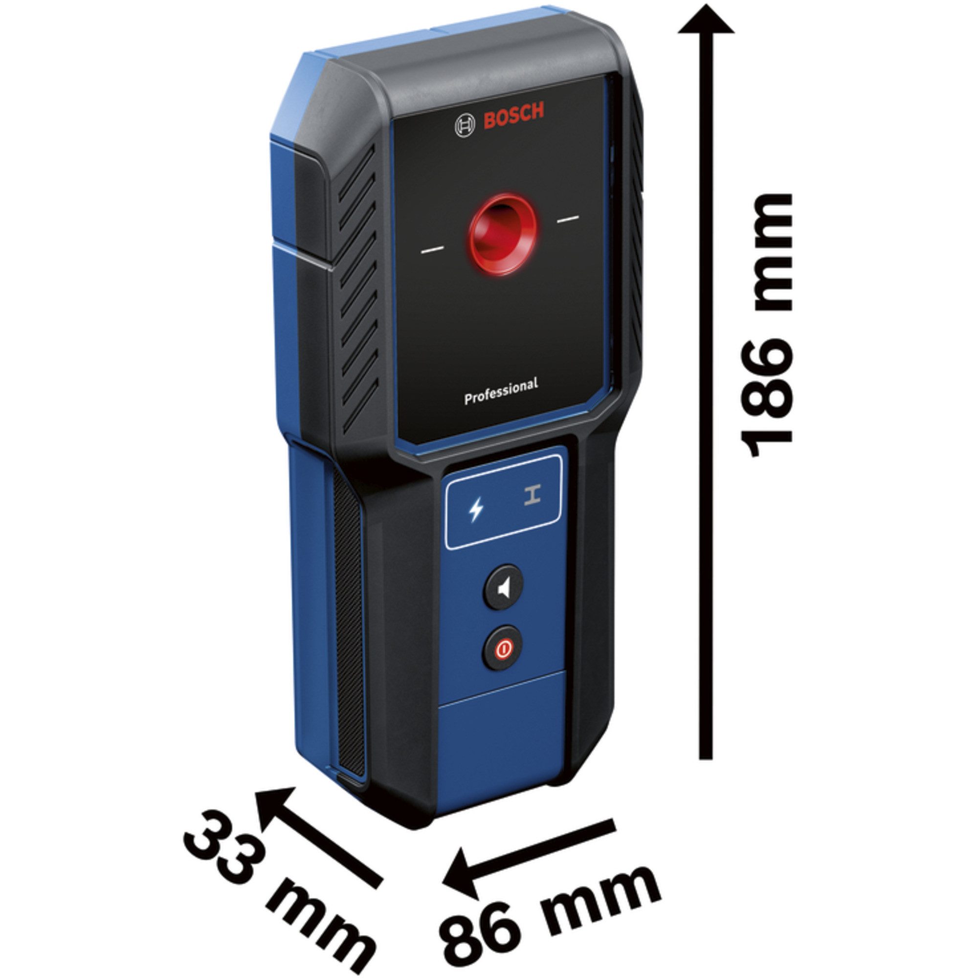 Bosch Professional Akku-Multifunktionswerkzeug Bosch Professional Ortungsgerät GMS 100-23, mit Schutztasche