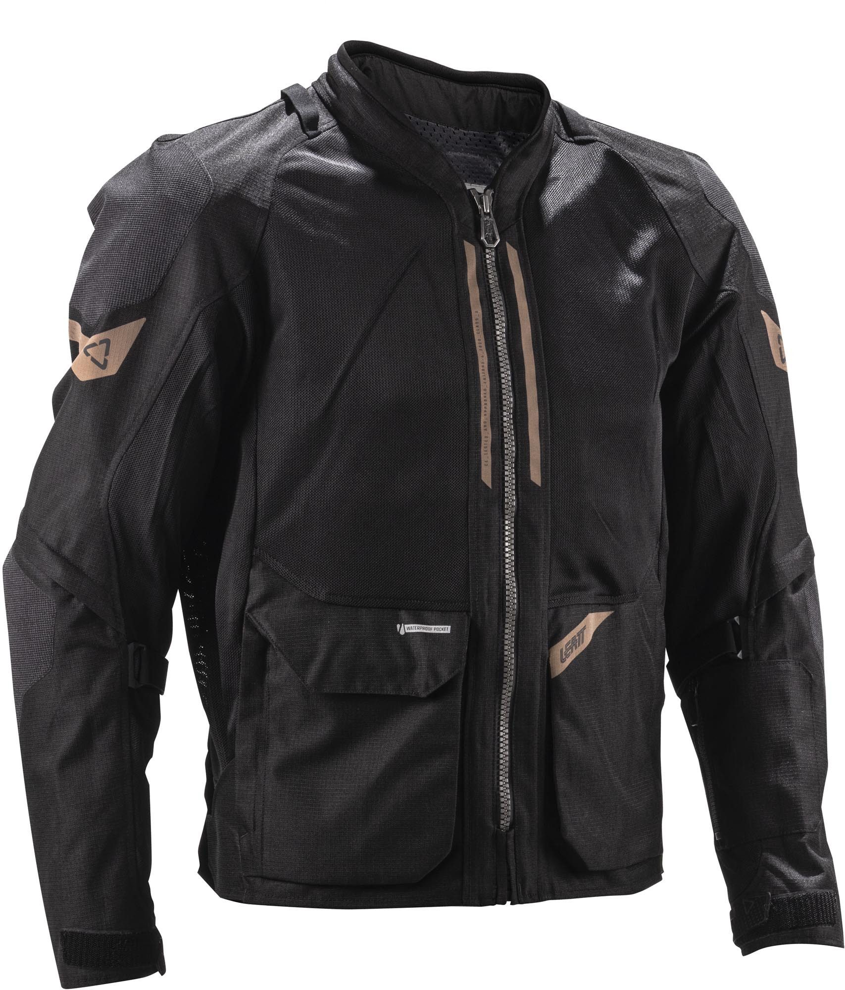 Leatt Motorradjacke ADV FlowTour 4.5 Short Motorrad Textiljacke Rückenprotektor enthalten,Brustprotektor vorbereitet,Verbindungsr