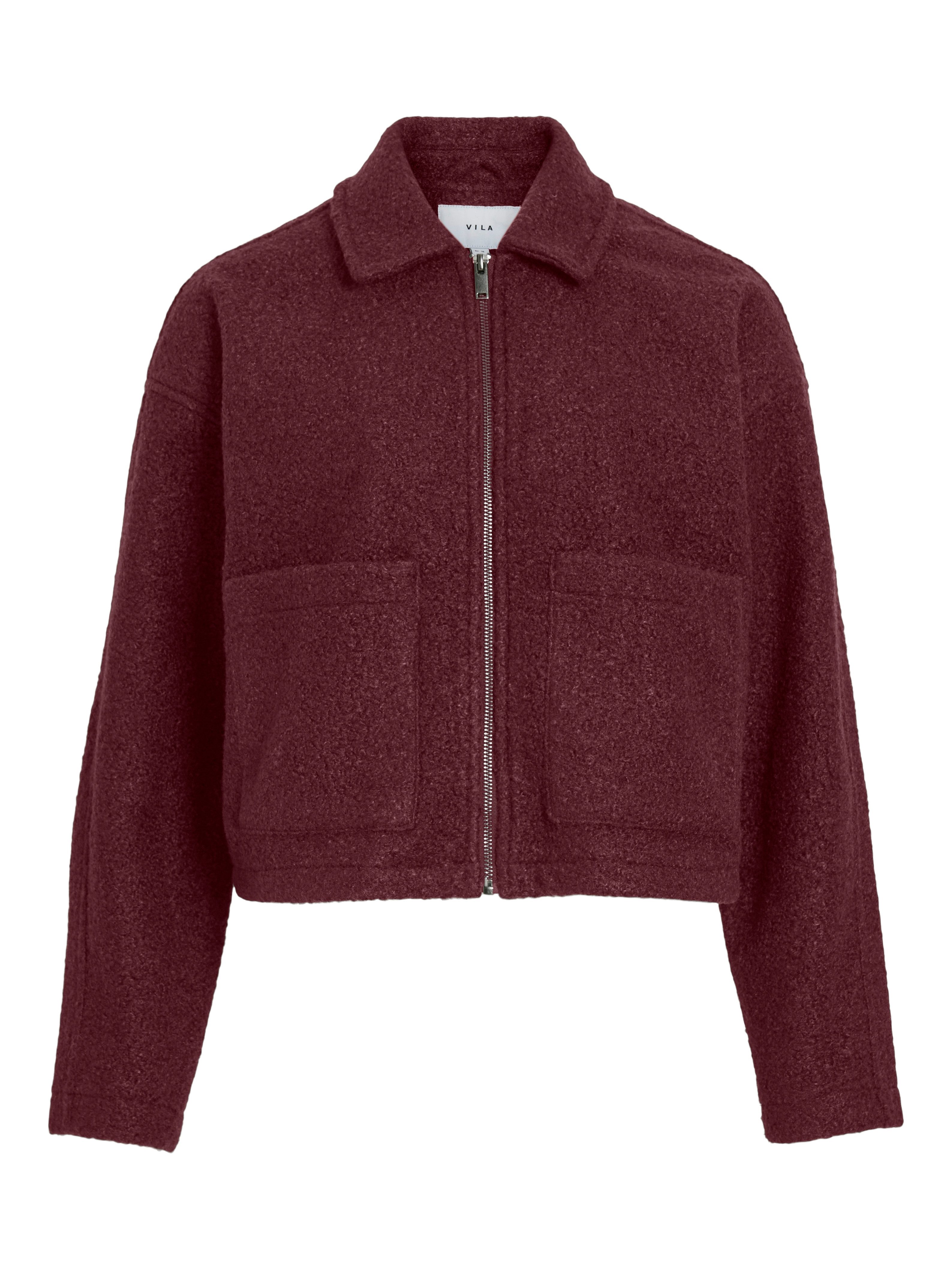 Vila Kurzjacke VIJADAS ZIPPER JACKET - NOOS Kunstfaser