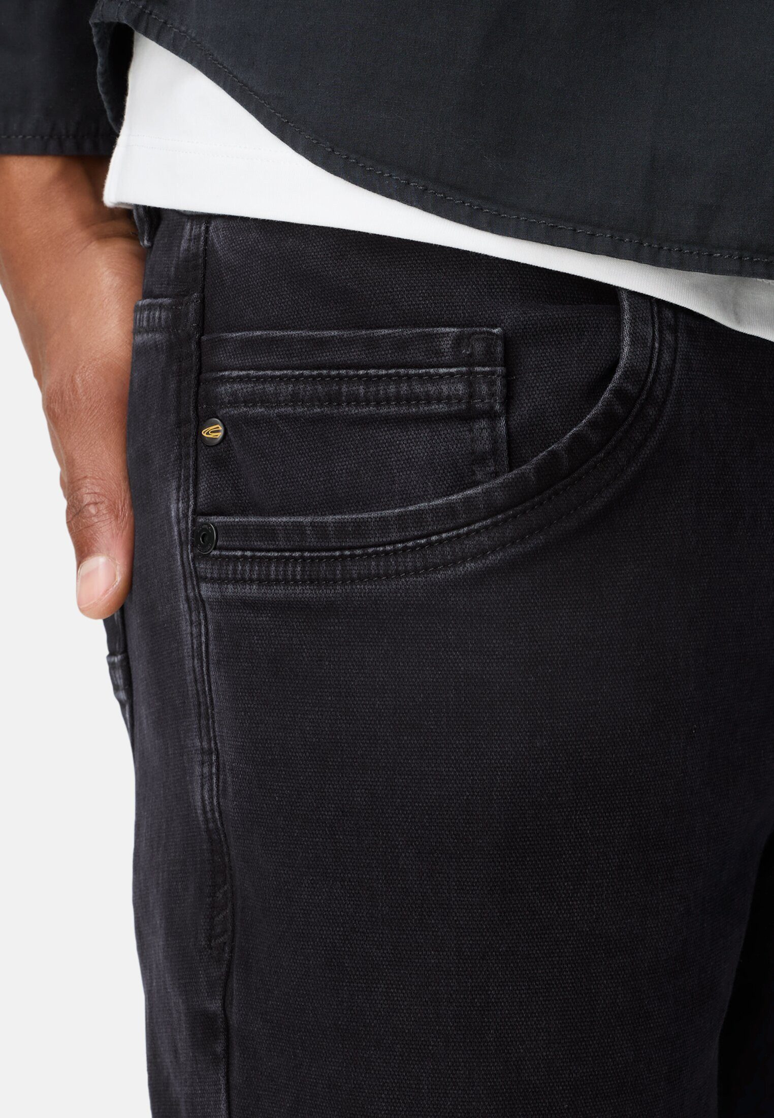 camel active 5-Pocket-Jeans Hose aus Baumwoll-Elasthan-Mix Relaxed Fit