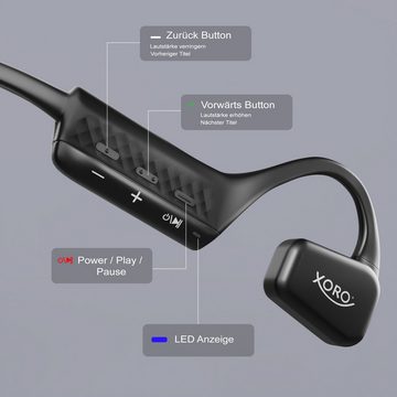 Xoro KHB 35 Open-Ear-Kopfhörer mit integriertem Akku In-Ear-Kopfhörer (HFP, A2DP, HSP)