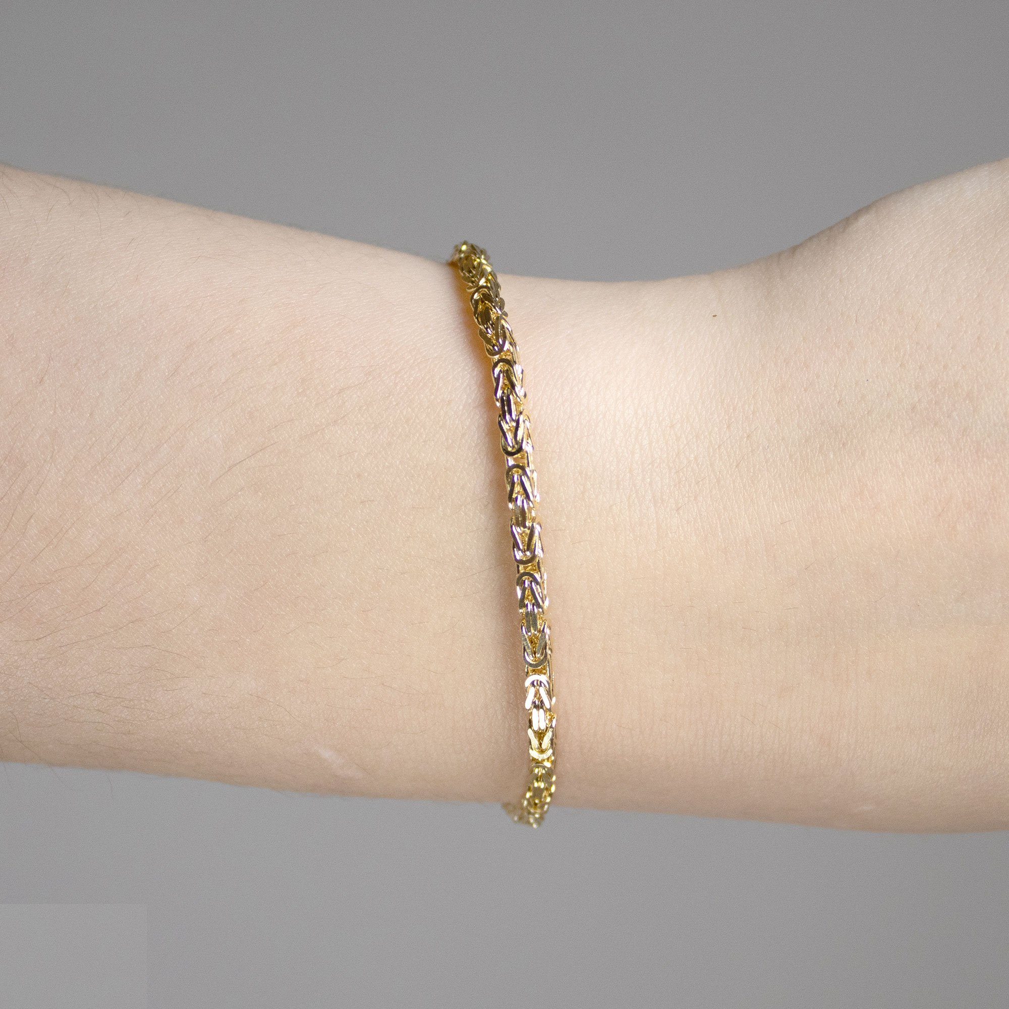 HOPLO Goldarmband Goldkette Königskette Länge 21cm günstig online kaufen