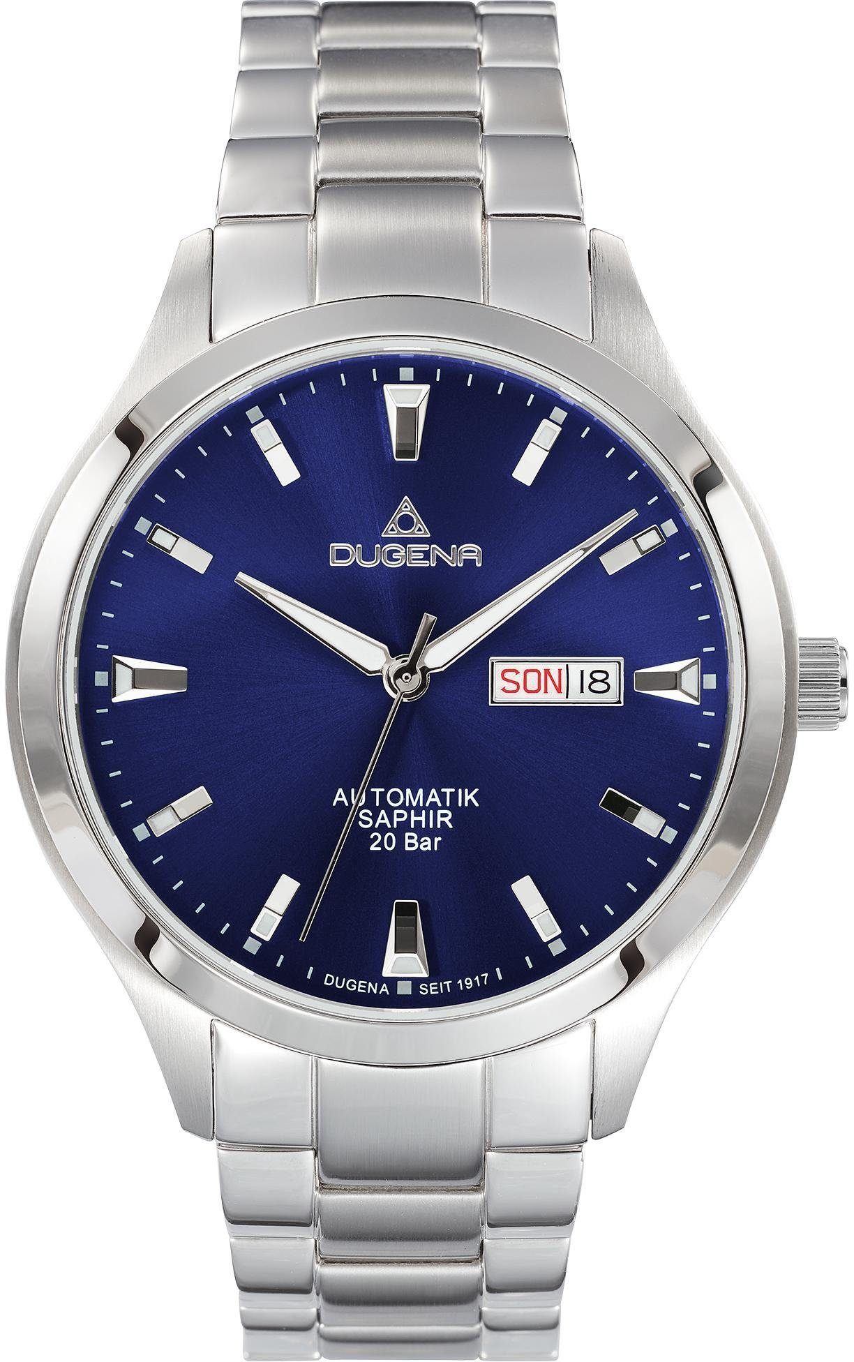 Dugena Automatikuhr Tresor Automatik, 4460982 Silber/Blau