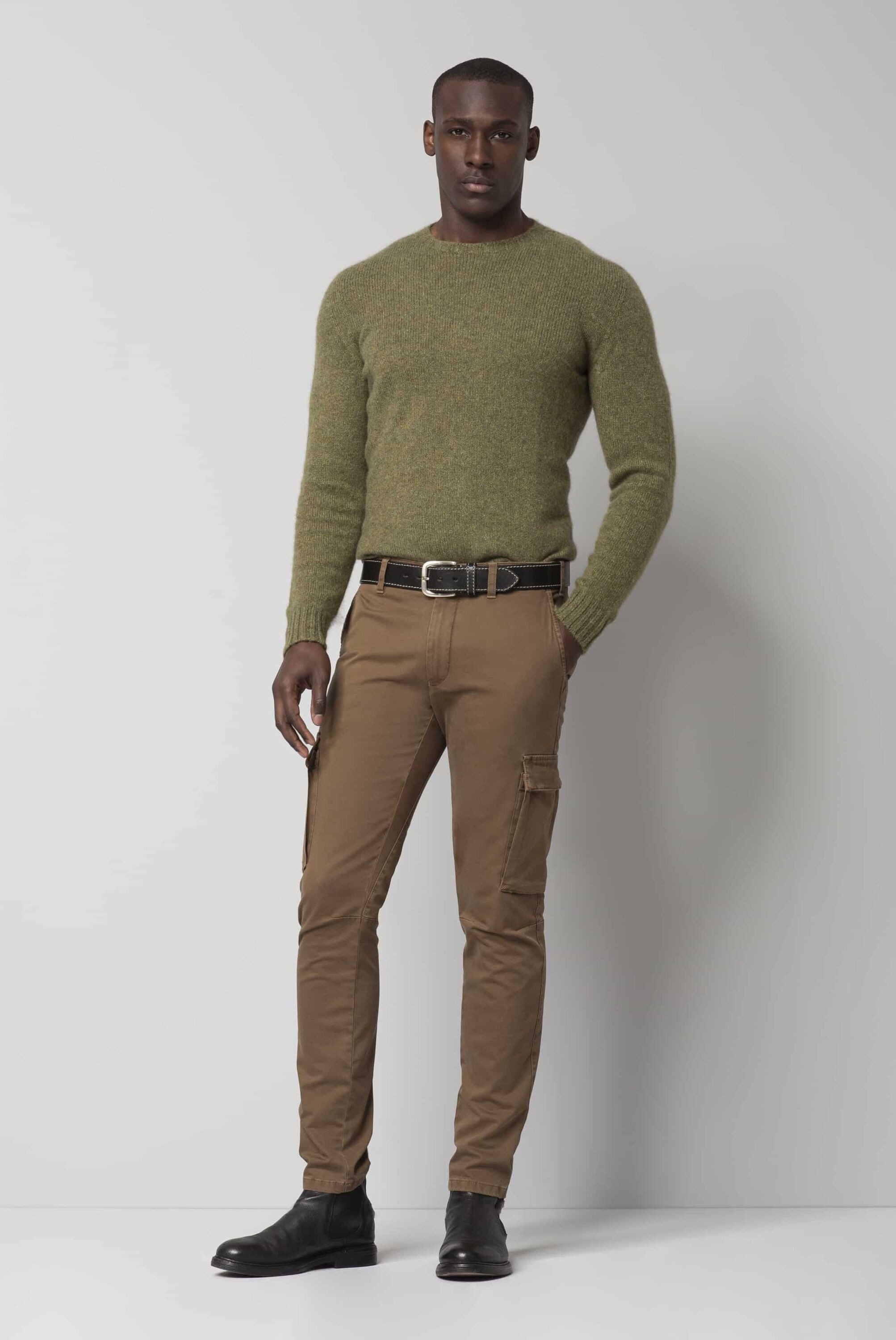 MEYER Cargojeans Cargo-Hose M5 Cargo im unifarbenen Design