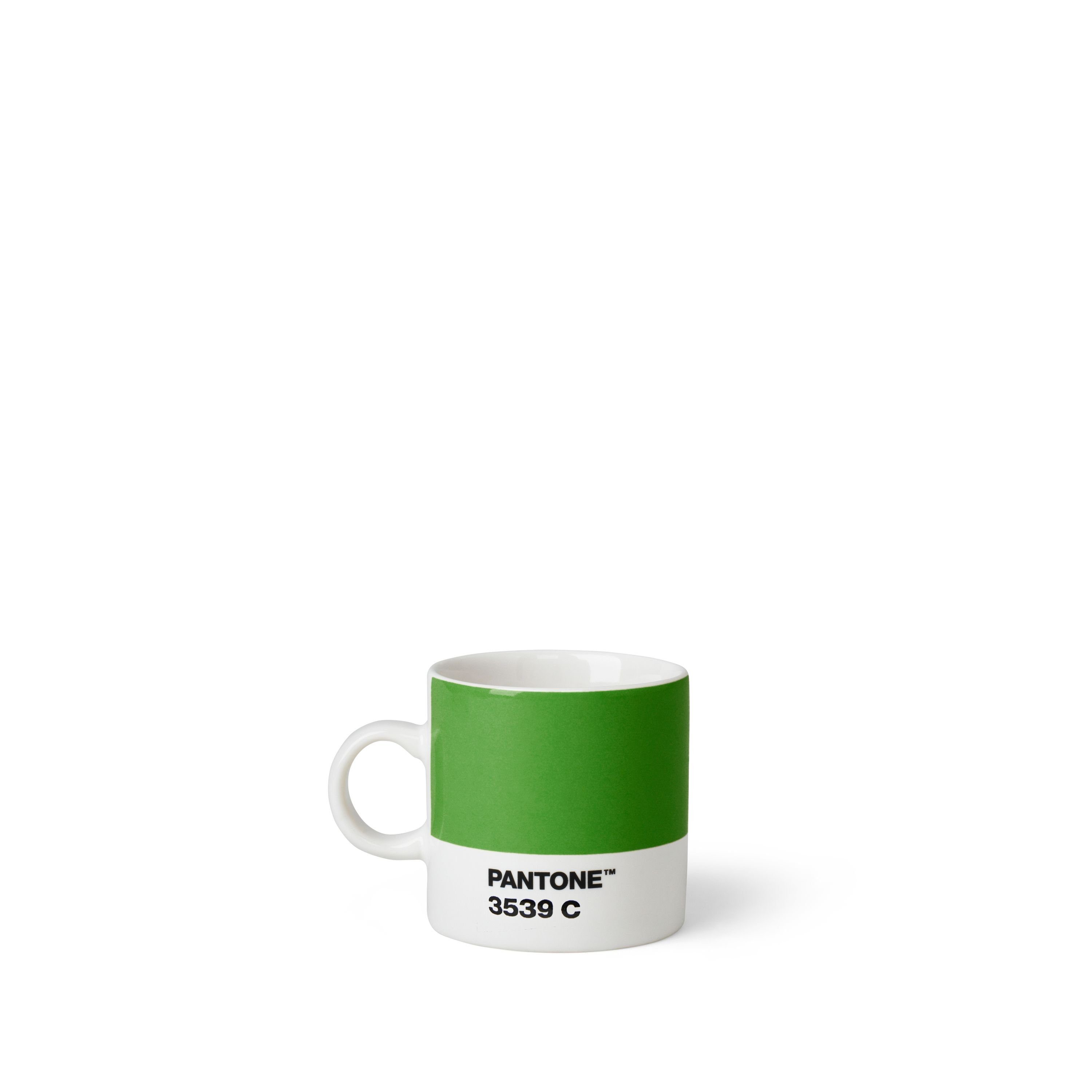 PANTONE Kaffeeservice, Porzellan Espressotasse, dickwandig, spülmaschinenfest, 120ml Green 3539 C