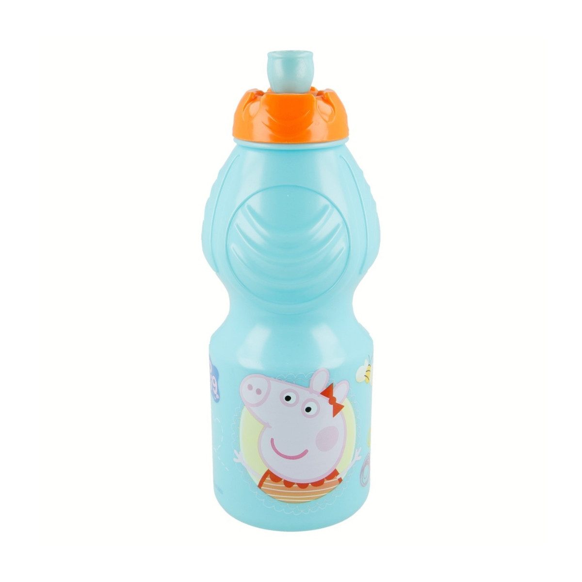 Peppa Pig Trinkflasche Kindertrinkflasche 400 ml mit Tropfschutz Deckel