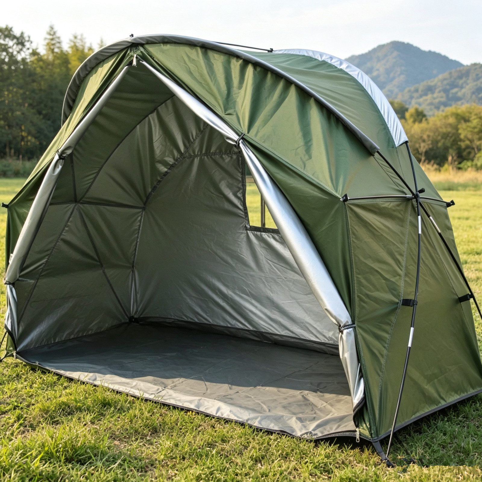 Insma Faltzelt Einzelzelt Outdoor Campingzelt 210D Oxford wasserdicht, Gerätezelt, Fahrradzelt, Ein-Personen Zelt tragbar für Campingliege