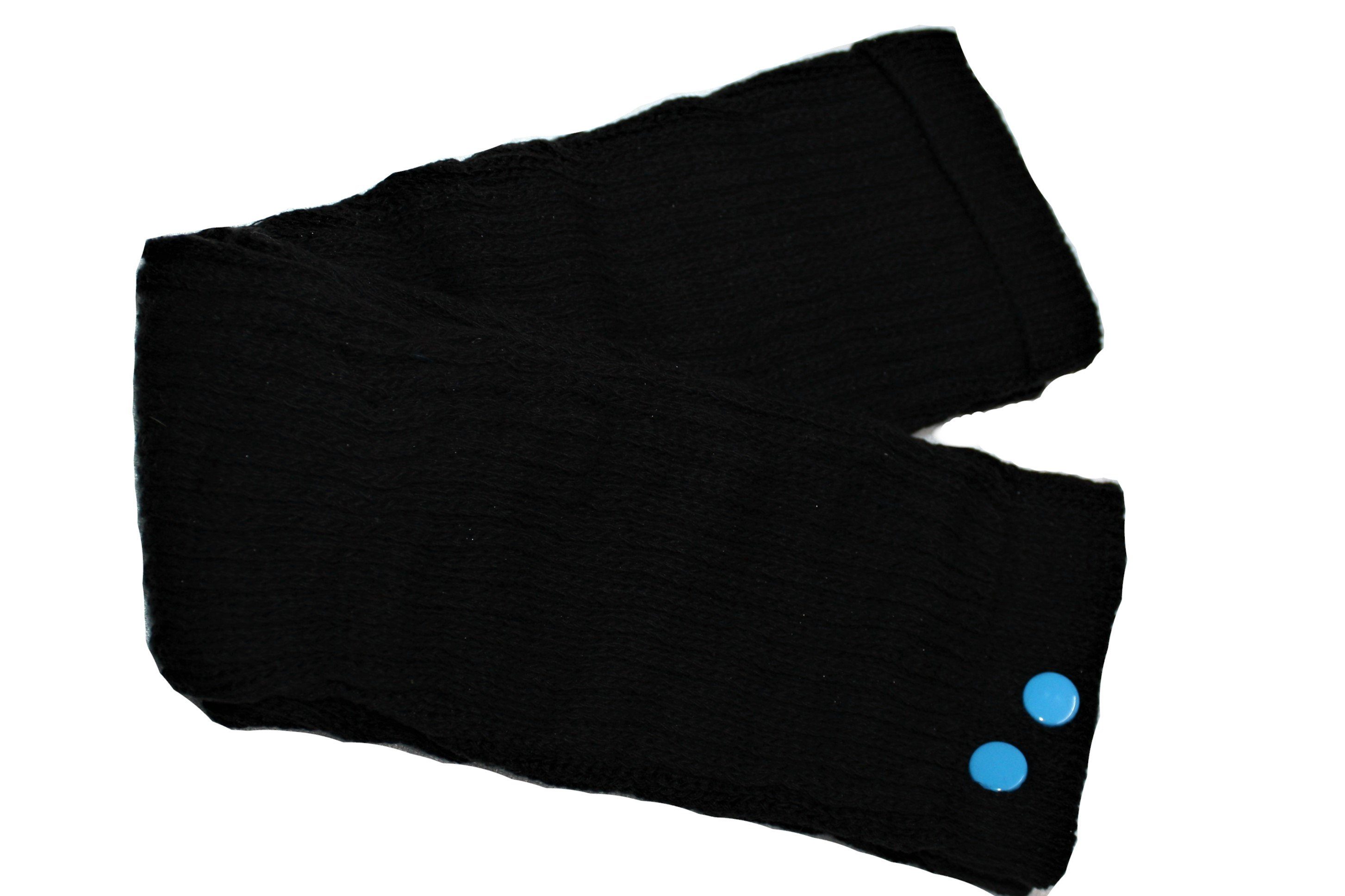 dunkle design mit Mittelblau Nieten Beinstulpen Schwarz Bunt