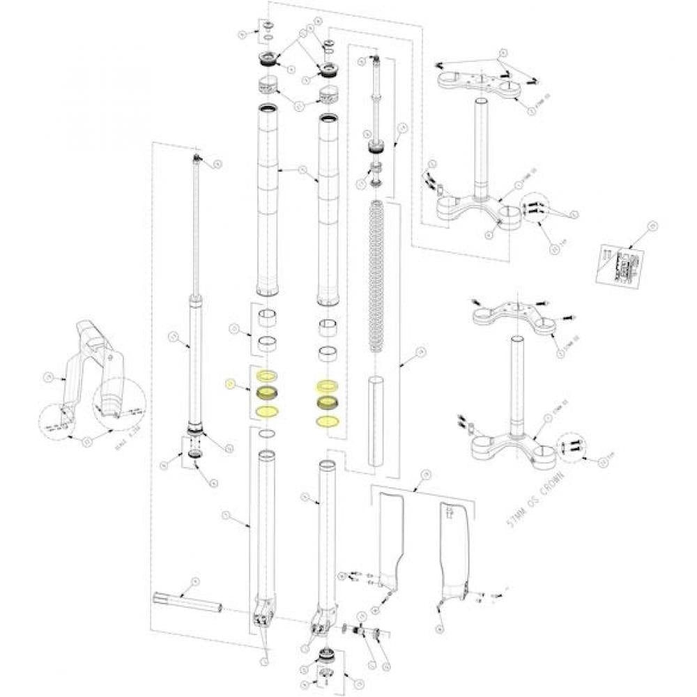 Manitou Manitou Dichtungsset für Dorado Pro/Expert/Comp 37 mm - zuverlässige F