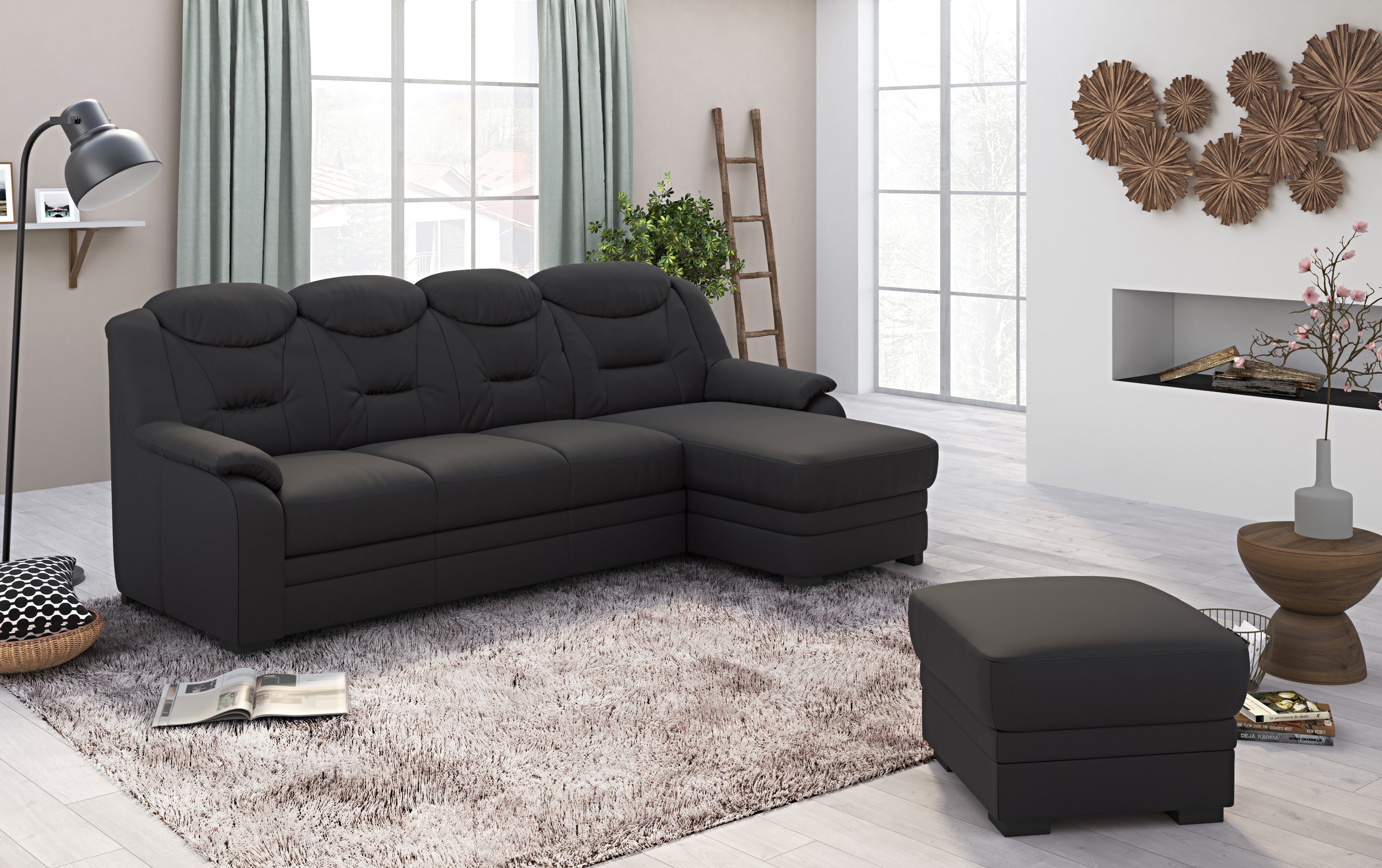 COTTA Ecksofa "Marcus L-Form", wahlweise mit Bettfunktion günstig online kaufen