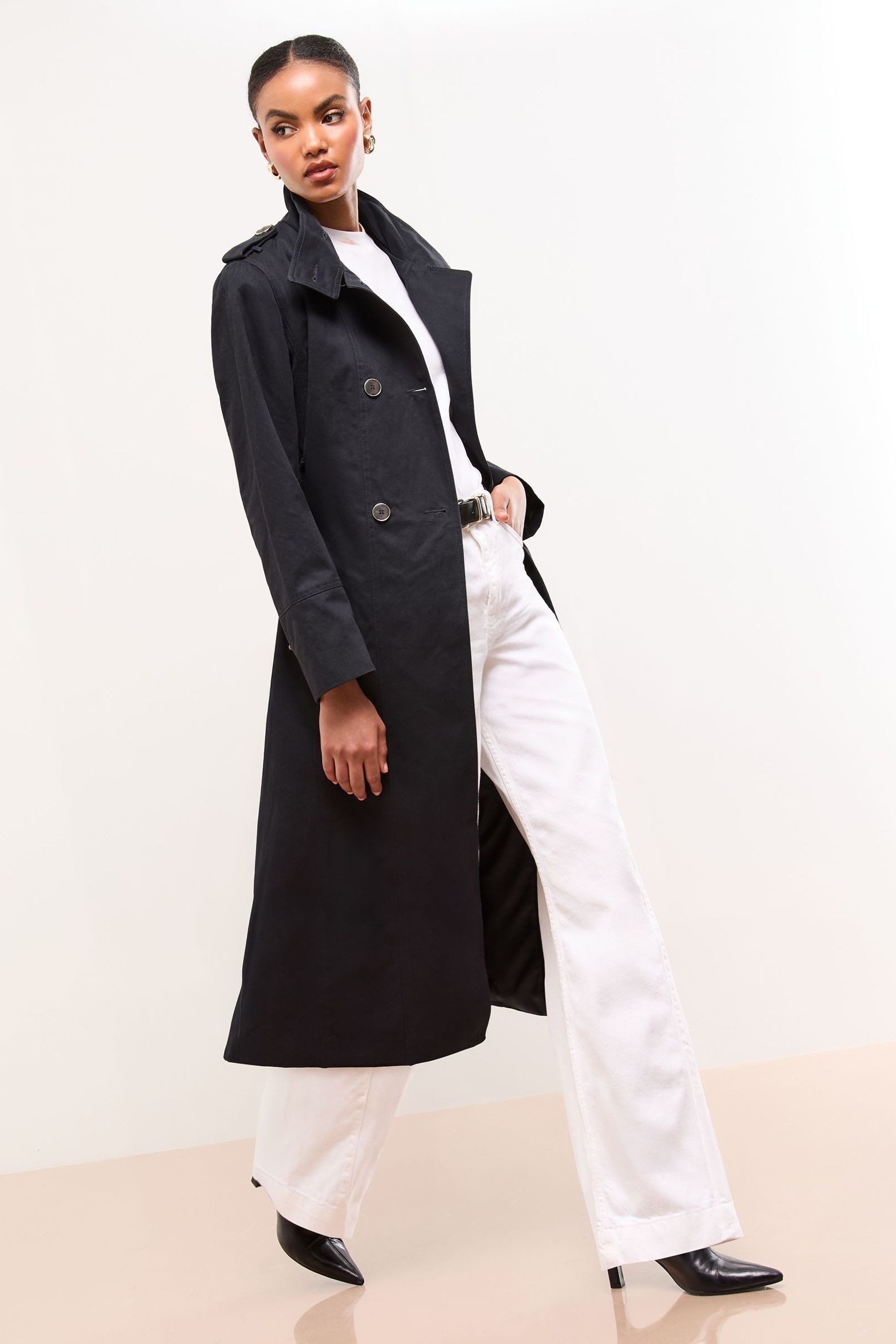 LIPSY Trenchcoat Lipsy Trenchcoat mit Stehkragen (1-tlg)