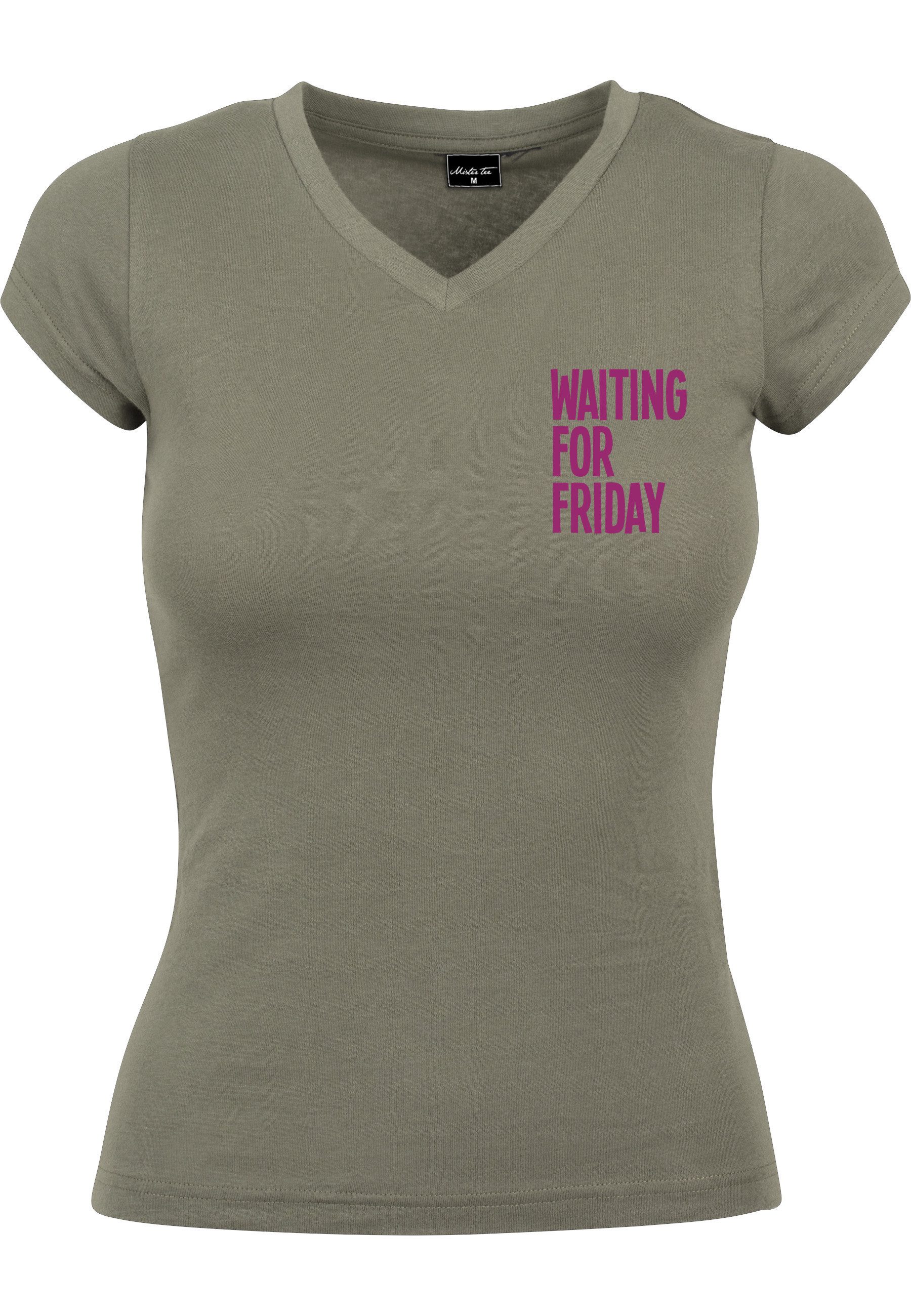 T-Shirt MisterTee Damen Ladies Waiting For Friday Box Tee