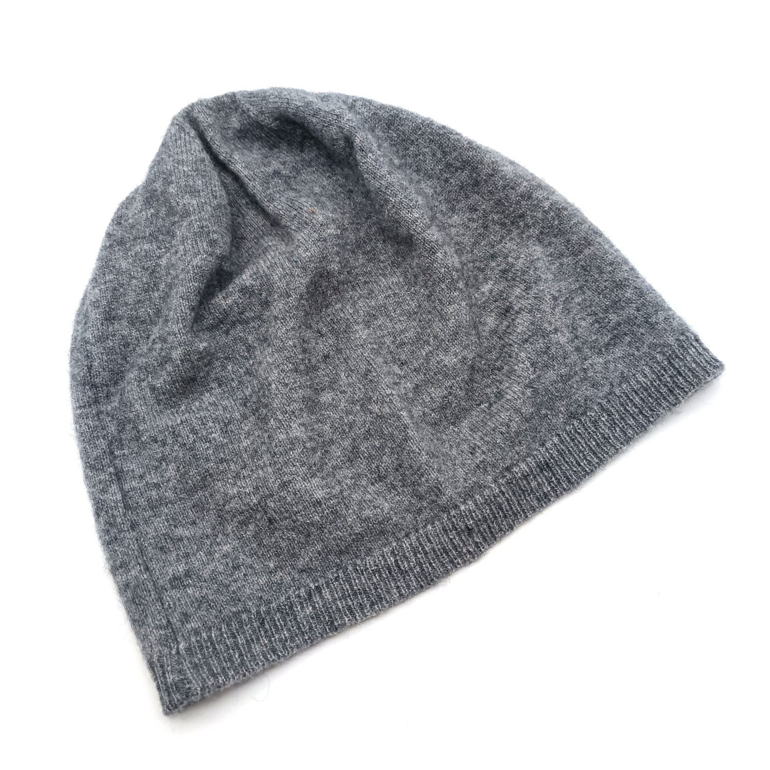 Fiebig Strickmütze Cashmere Strickbeanie hellgrau günstig online kaufen