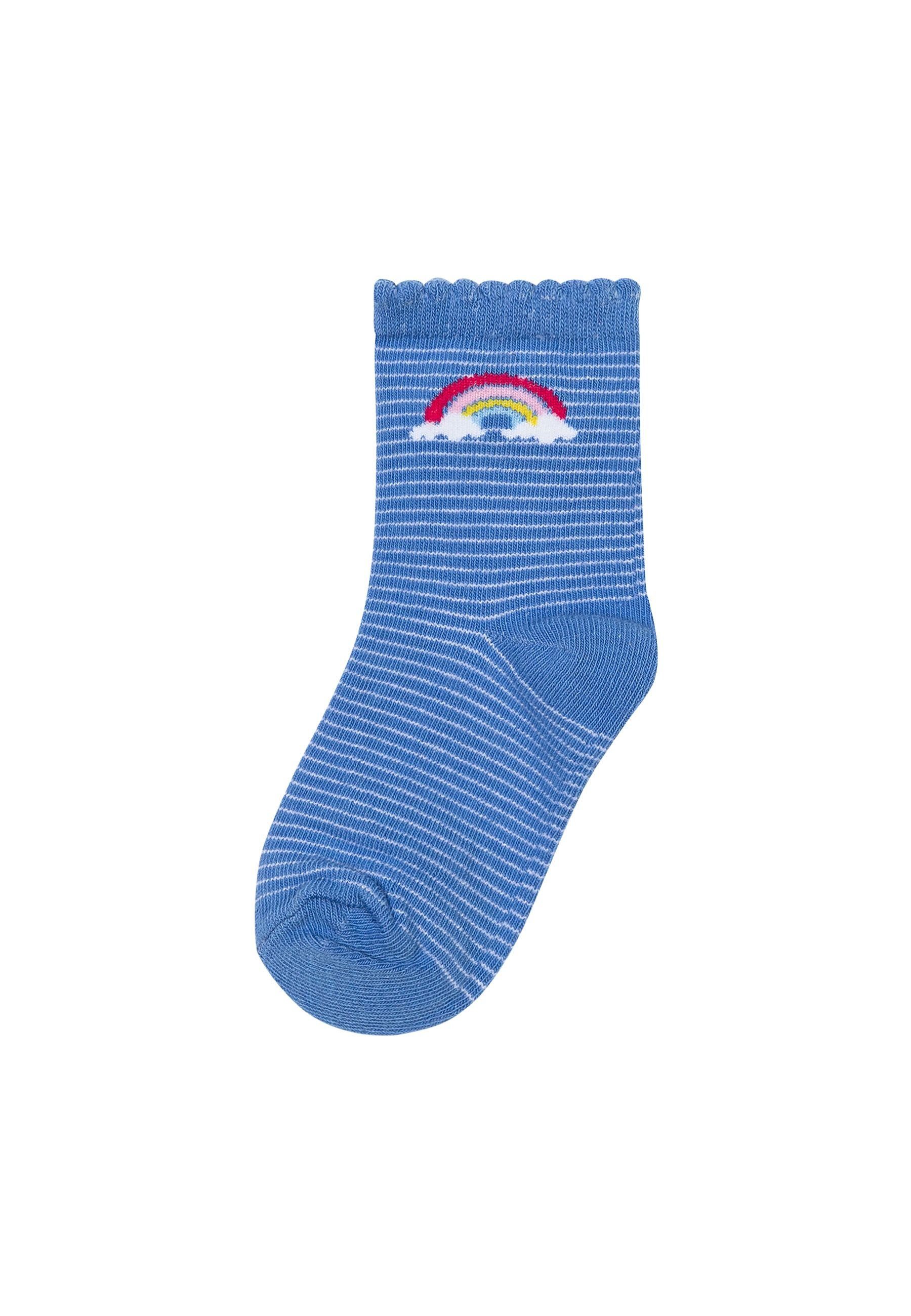 MINOTI Kurzsocken (1y-8y) Socken 3 Blau Paar