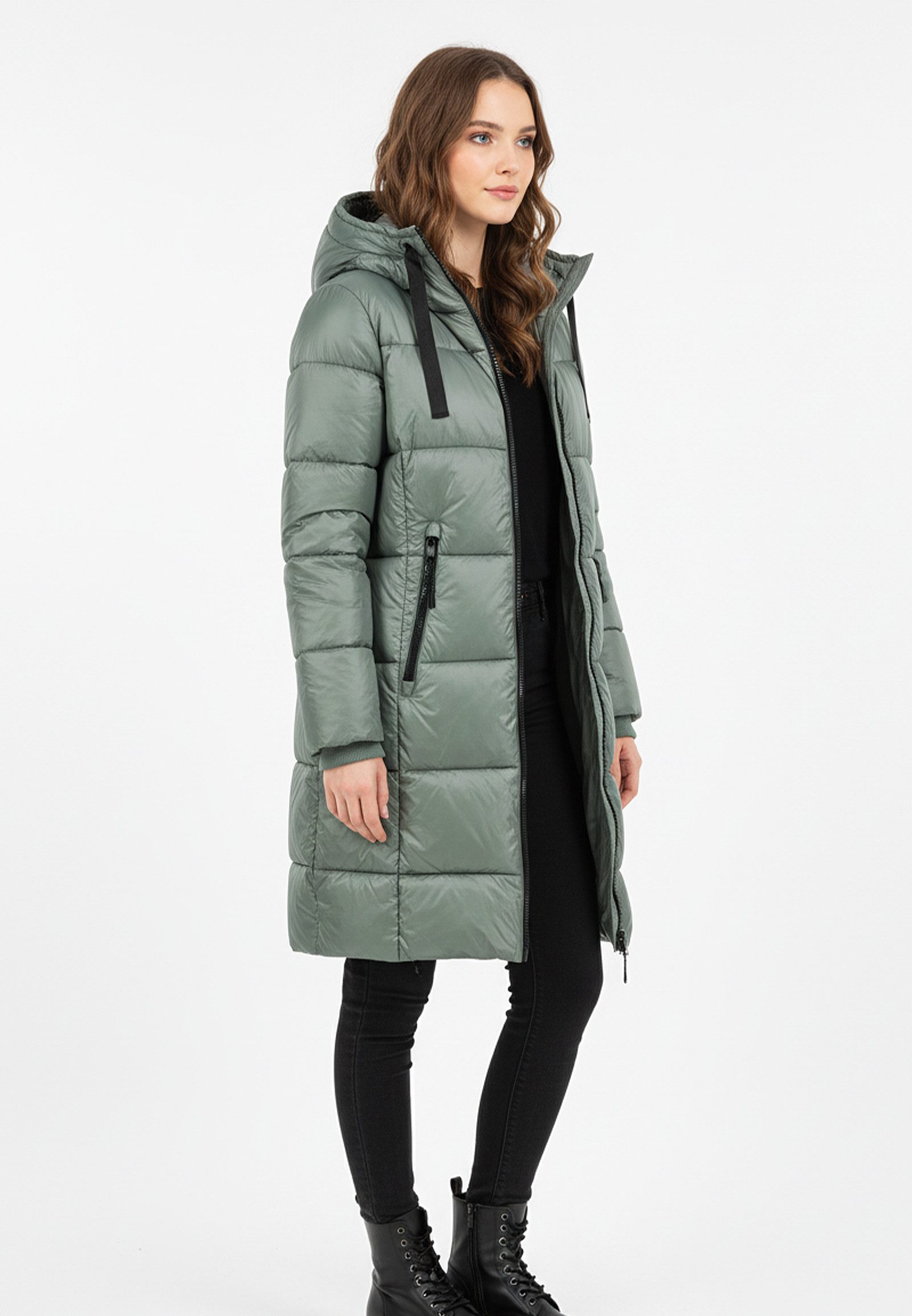 SUBLEVEL Langmantel Winddicht, Kapuze, Winterkomfort, lässiger Stil (1-tlg) günstig online kaufen