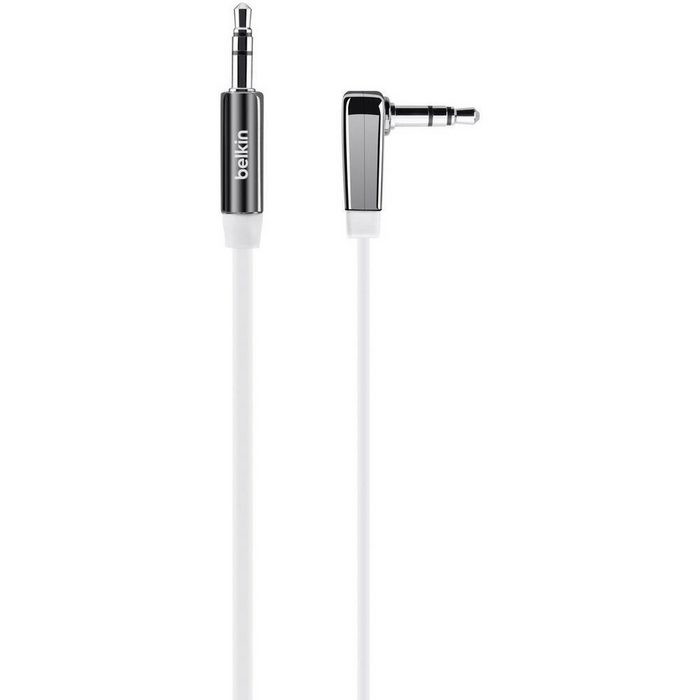 Belkin Audio Flachkabel gewinkelt 3.5 mm Klinke Audio- &amp; Video-Kabel (0.90 cm) TB10111