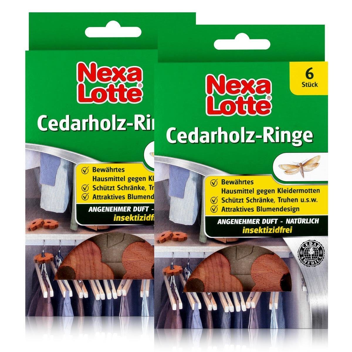 Insektenfalle Nexa Lotte Cedarholz-Ringe 6 stk. - angenehmer Duft, insektizidfrei (2