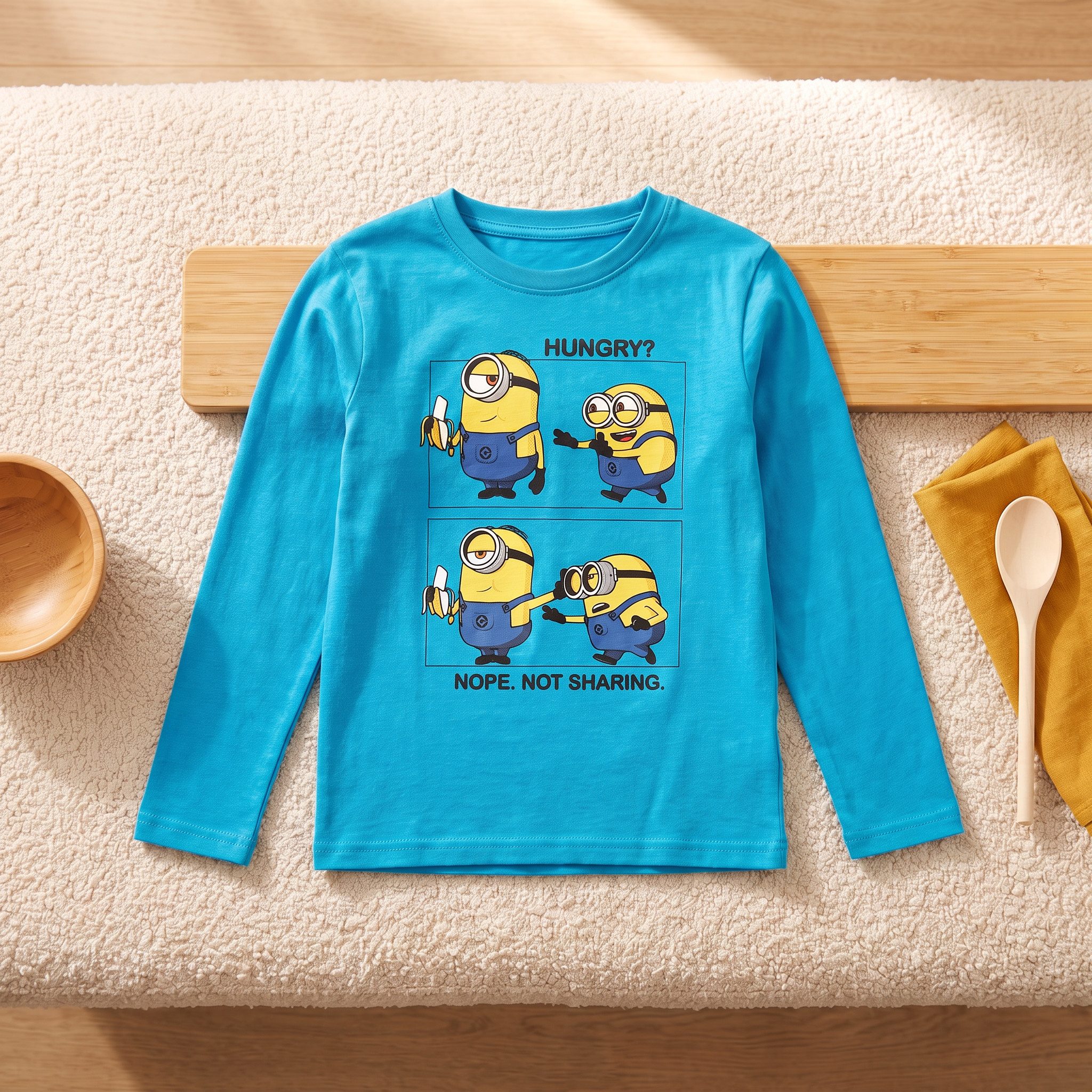 Minions Langarmshirt Die Minions Kinder Jungen langarm Shirt Langarmshirt 100% Baumwolle, Gr. 104-134 – Bild 5 von 5