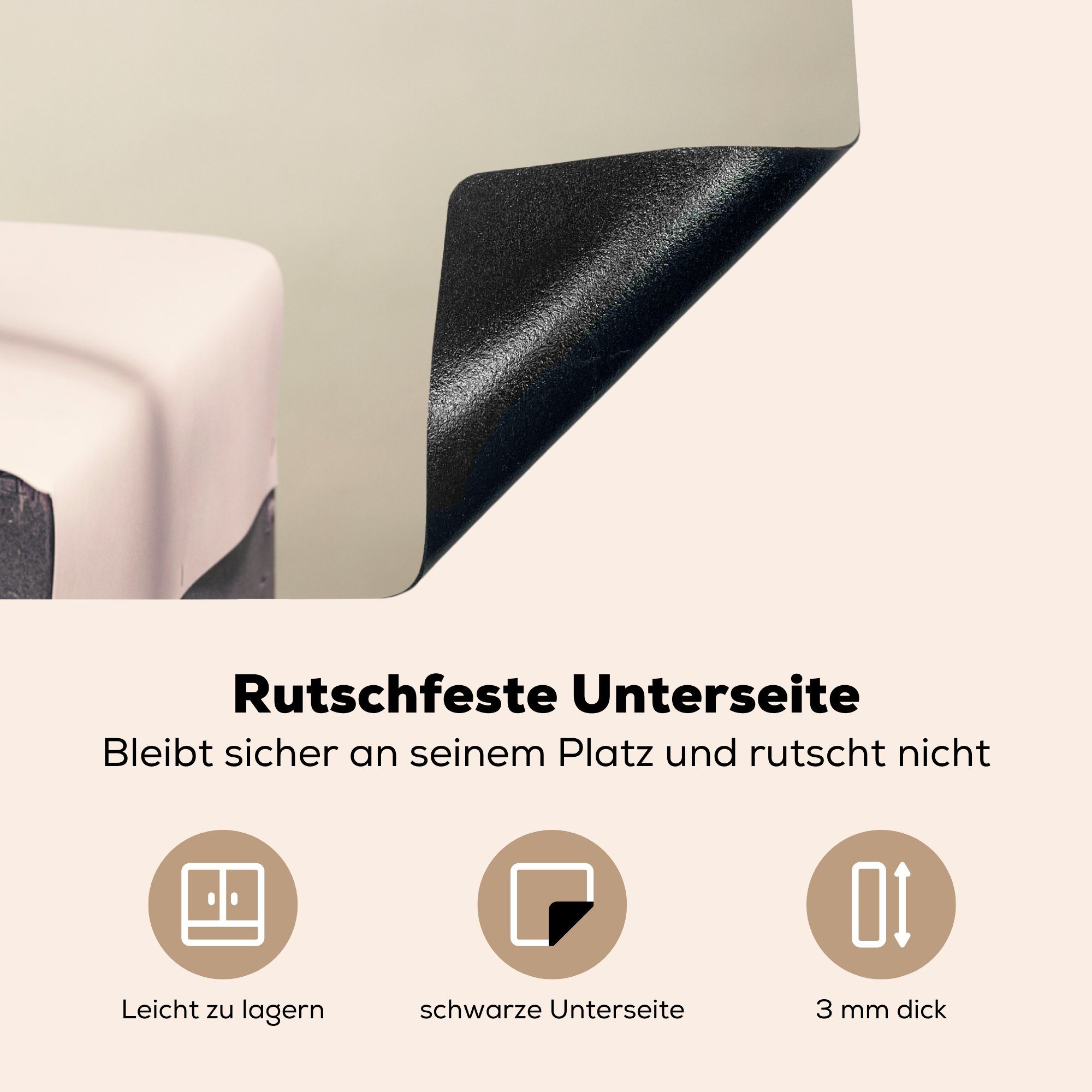 (1 Vinyl, Junge Herdblende-/Abdeckplatte Induktionsmatte Ceranfeldabdeckung für die cm, und mit Teleskop, tlg), küche, 59x52 MuchoWow Matrosenhut