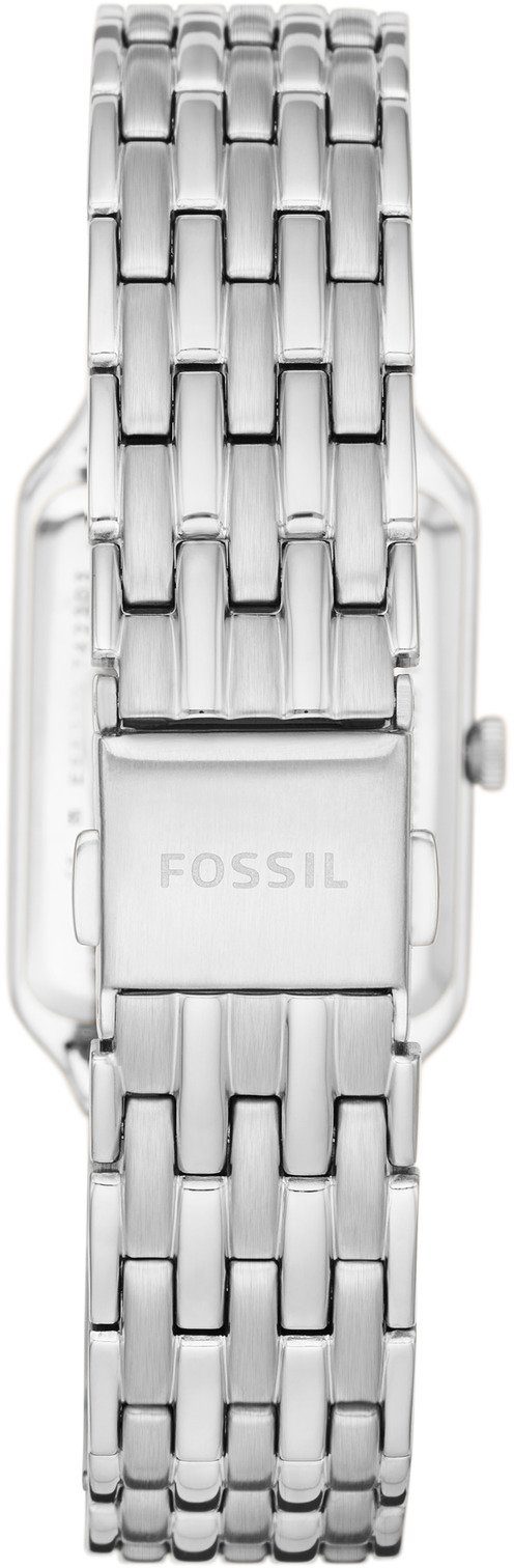 Fossil Quarzuhr RAQUEL ES5221, Armbanduhr, Damenuhr, Datum, analog, Edelstahlarmband