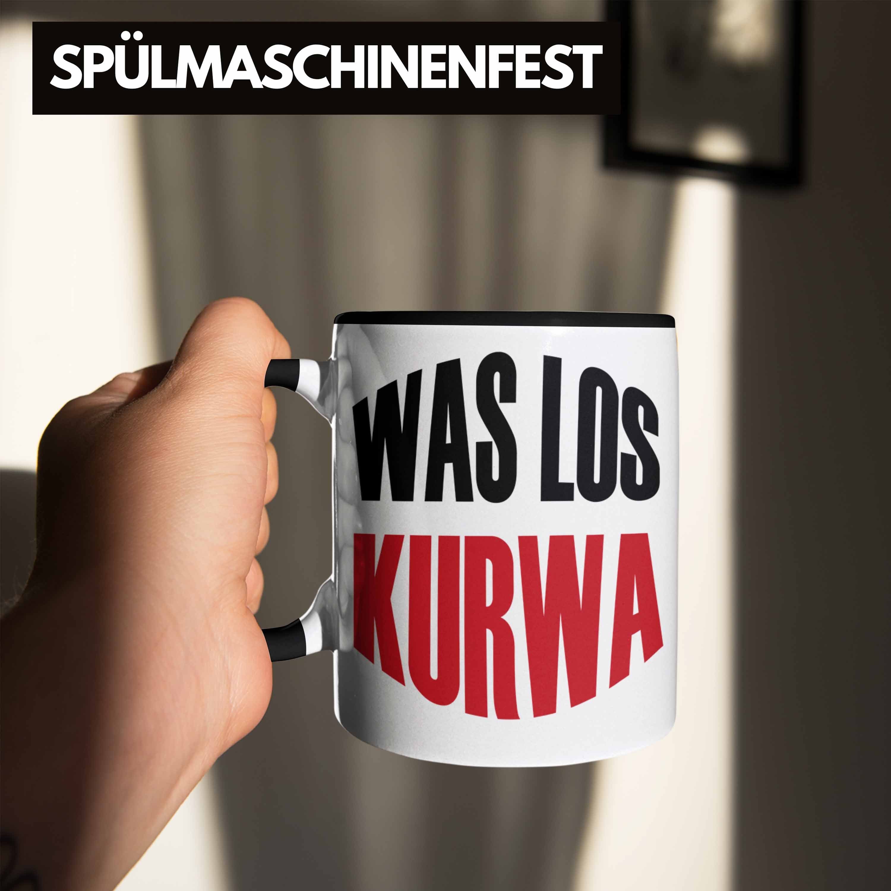 Polen Trendation Schwarz Tasse Lustige Tasse Geschenk Kurwa" Los Polnisches Spruch "Was