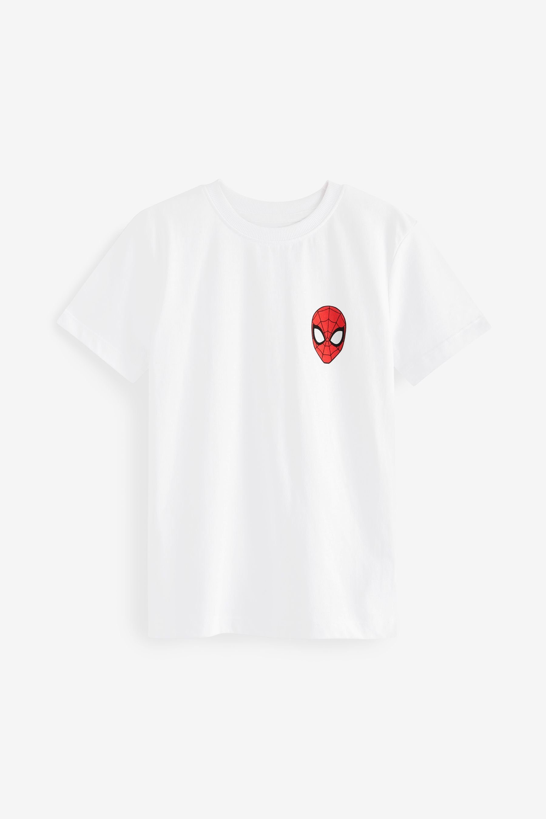 Next T-Shirt License Avengers T-Shirt White Superhero Spider-Man (1-tlg)