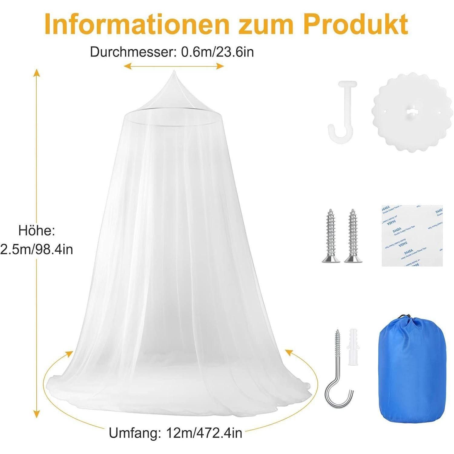 LuxusKollektion Moskitonetz Moskitonetz Bett Doppelbett Einzelbett Großes Reise Betthimmel