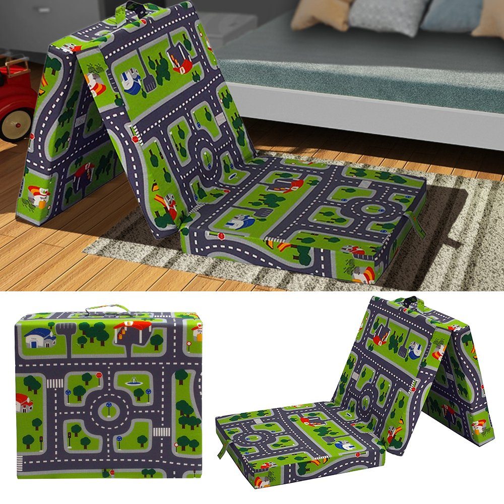 Klappmatratze, Grün/Blau, 190 x 70 cm, VitaliSpa®, 10 cm hoch günstig online kaufen