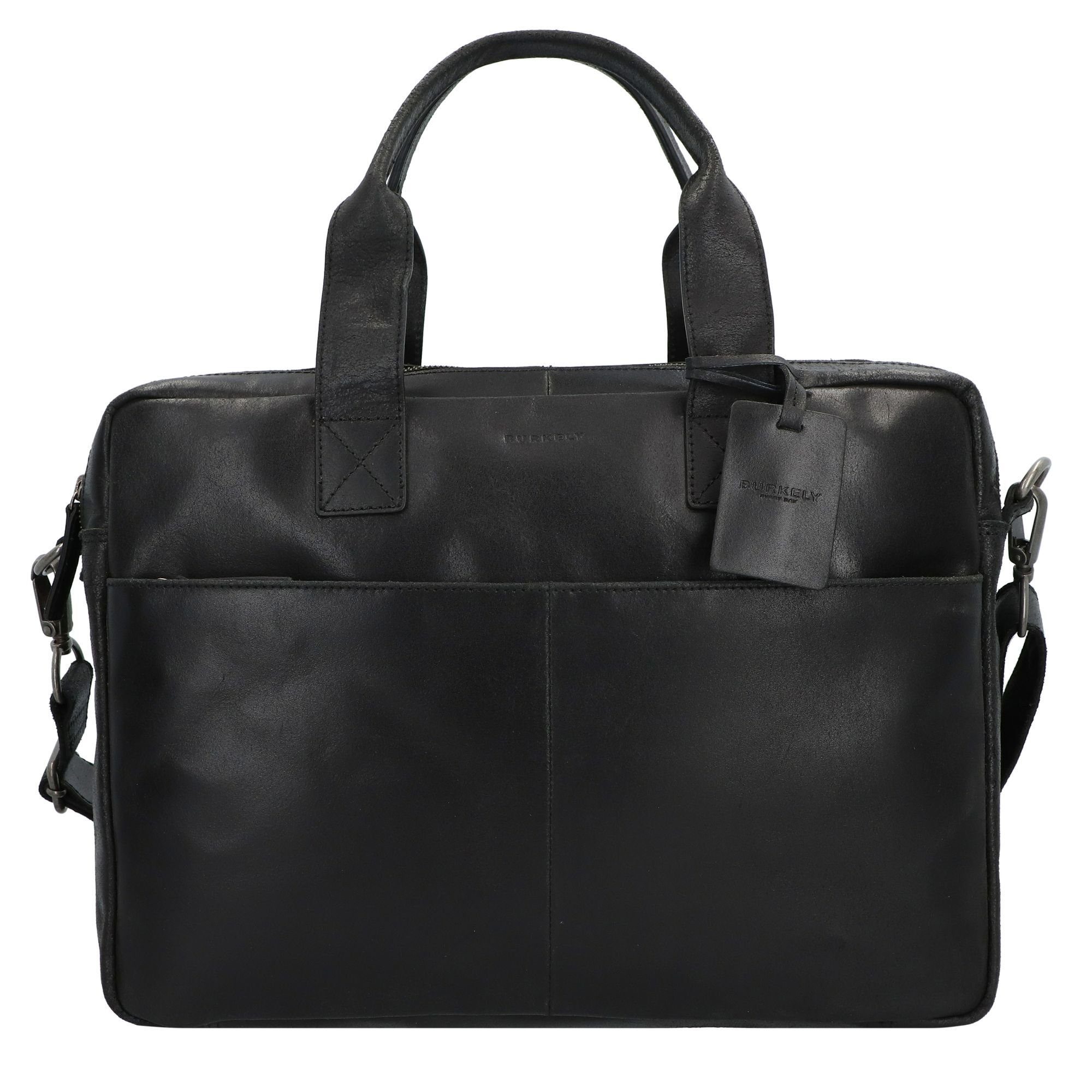 Echtheitsgarantie! Burkely Aktentasche Vintage, black Leder