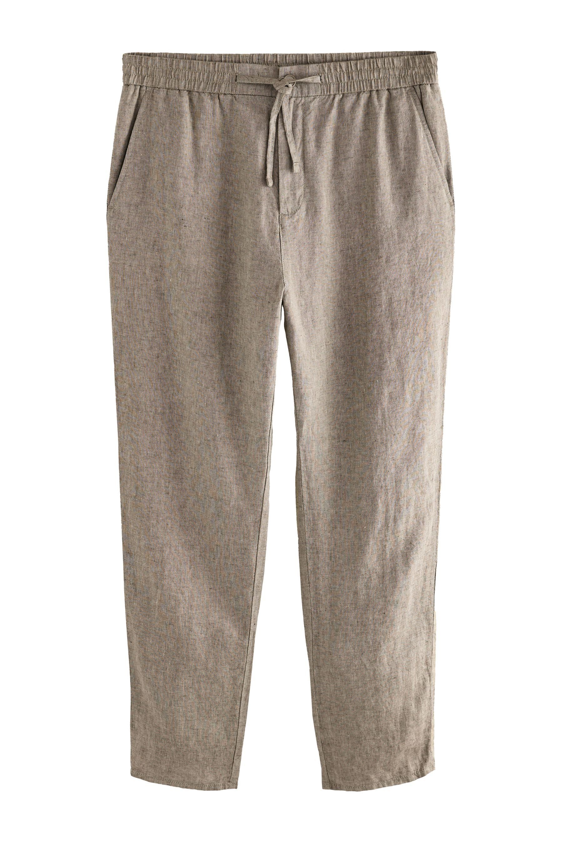 Next Leinenhose Signature Hose mit Gummibund günstig online kaufen