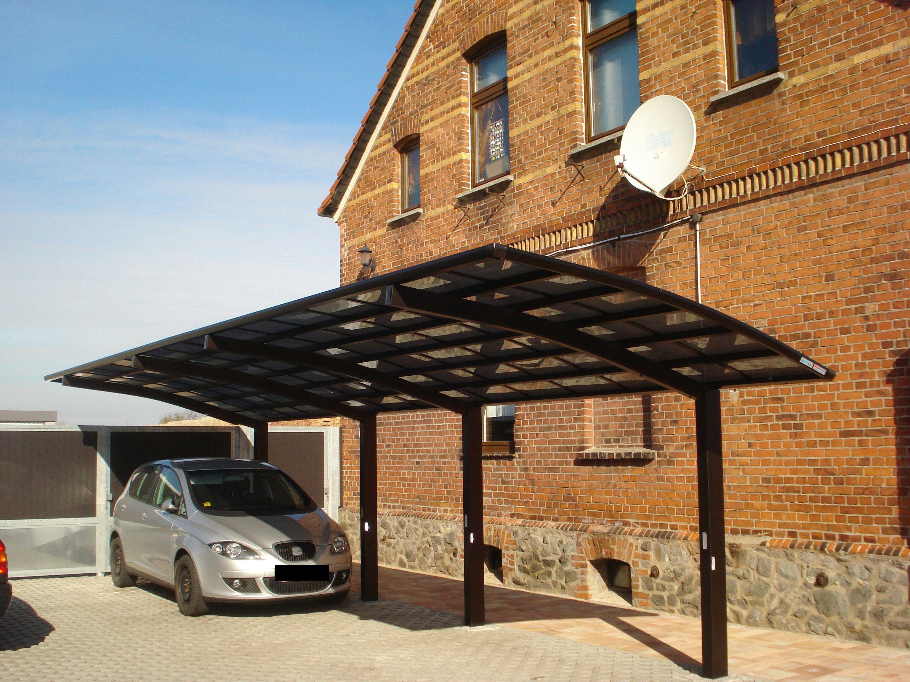 Aluminium cm, 60 Portoforte Doppelcarport BxT: Tandem-mattbraun, Ximax cm 240 270x983 Typ Einfahrtshöhe,