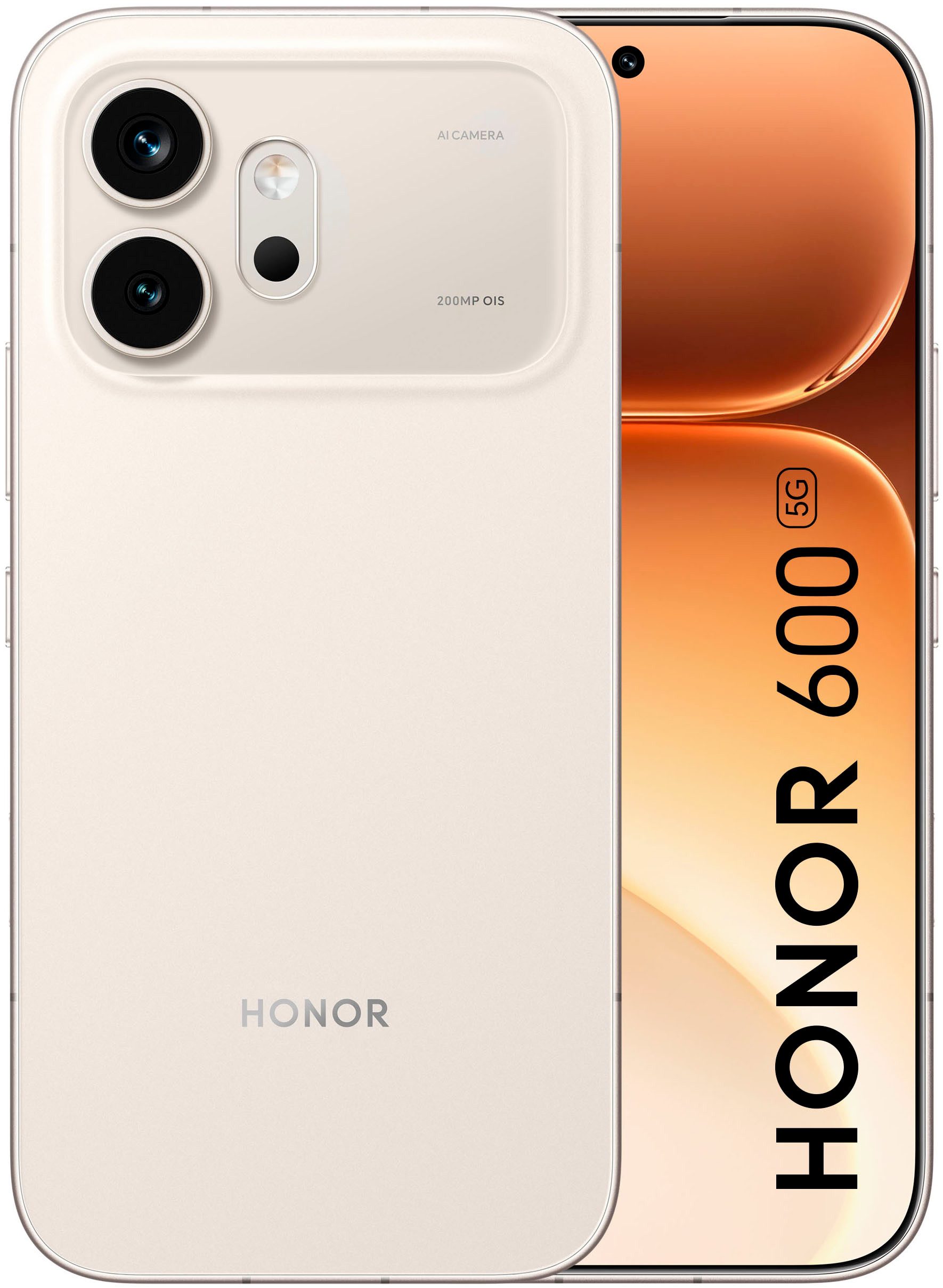 Honor 600 8+256GB Smartphone (16,69 cm/6,57 Zoll, 256 GB Speicherplatz, 200 MP Kamera)