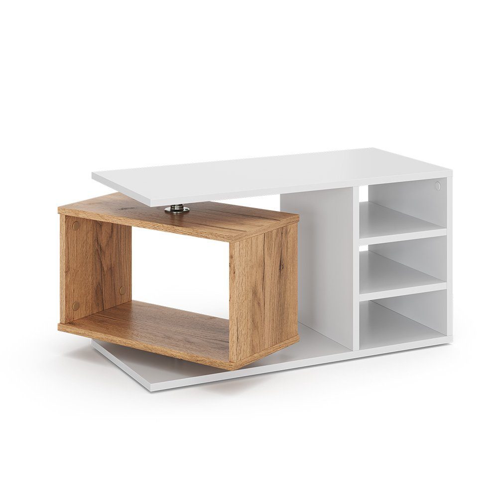 Vicco Couchtisch Rafi, Weiß/Eiche, 88 x günstig online kaufen