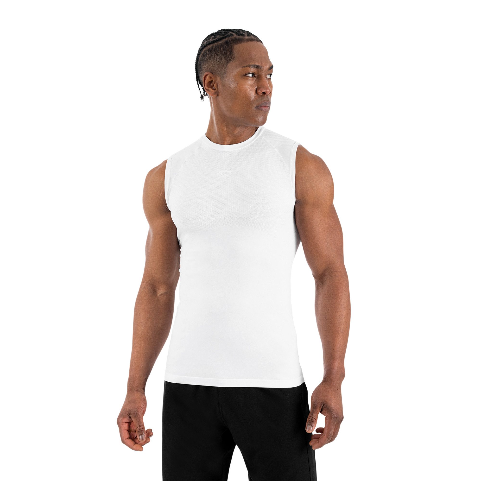 Smilodox Tanktop Carnos, Compression Tank Herren, Gym Shirt Seamless, Fitness Enganliegend, Seamless, Body-Mapping, atmungsaktiv, Stretch