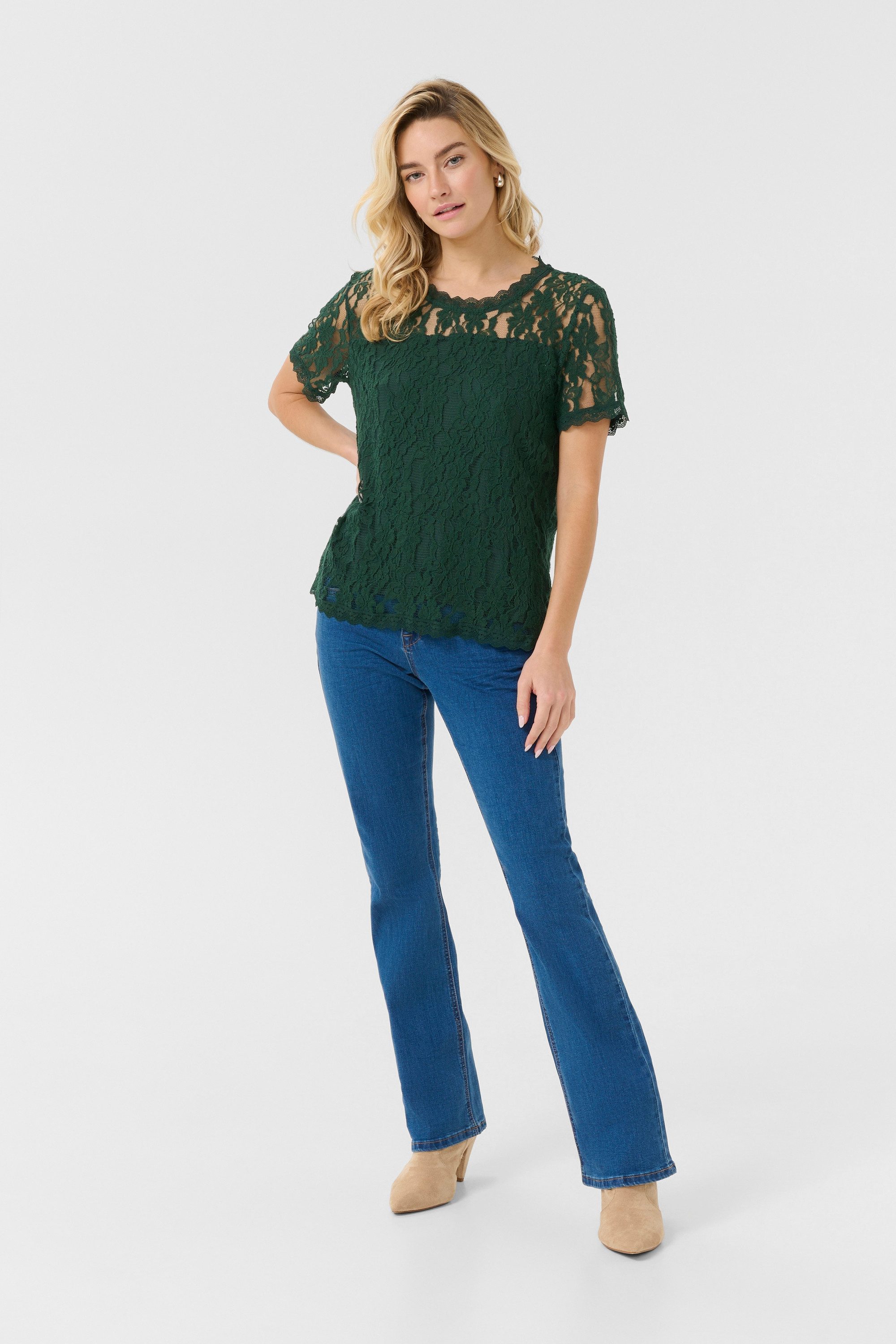 Cream Kurzarmbluse Kurzarm-Bluse CRKit