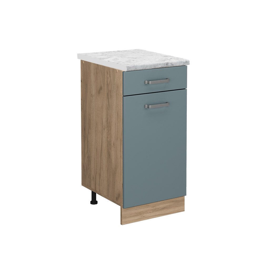 Vicco Unterschrank R-Line, Blau-Grau/Goldkraft Eiche, 40 günstig online kaufen