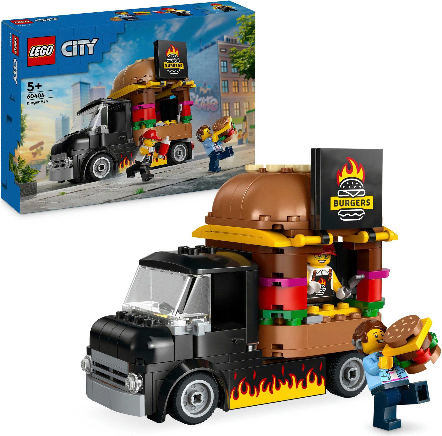 LEGO® Burger-Truck (60404), LEGO City Konstruktionsspielsteine, (194 St), M günstig online kaufen