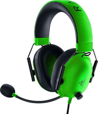 RAZER Blackshark V2 X - Razer Green Gaming-Headset (Rauschunterdrückung)