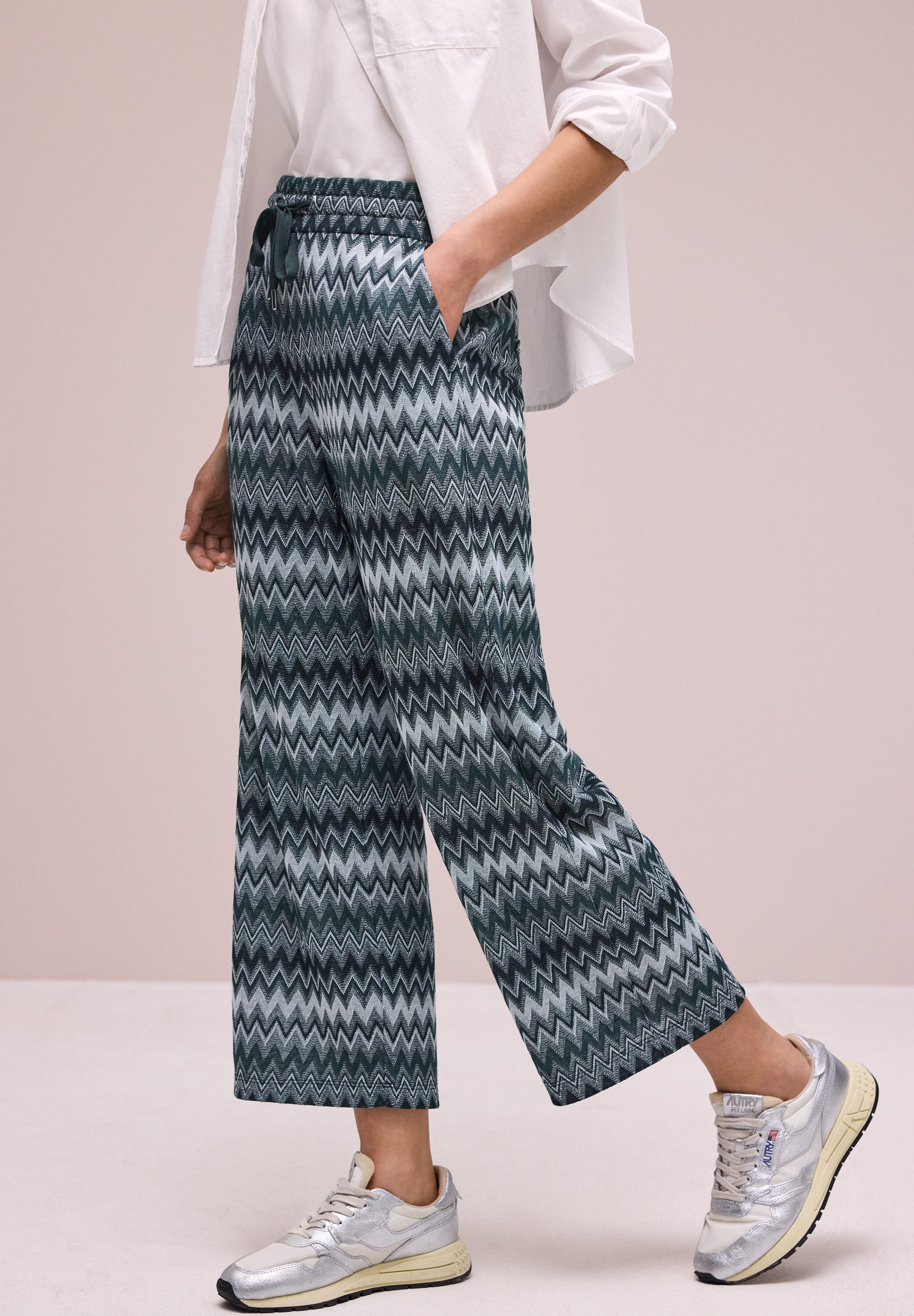 STREET ONE Stoffhose Jacquard