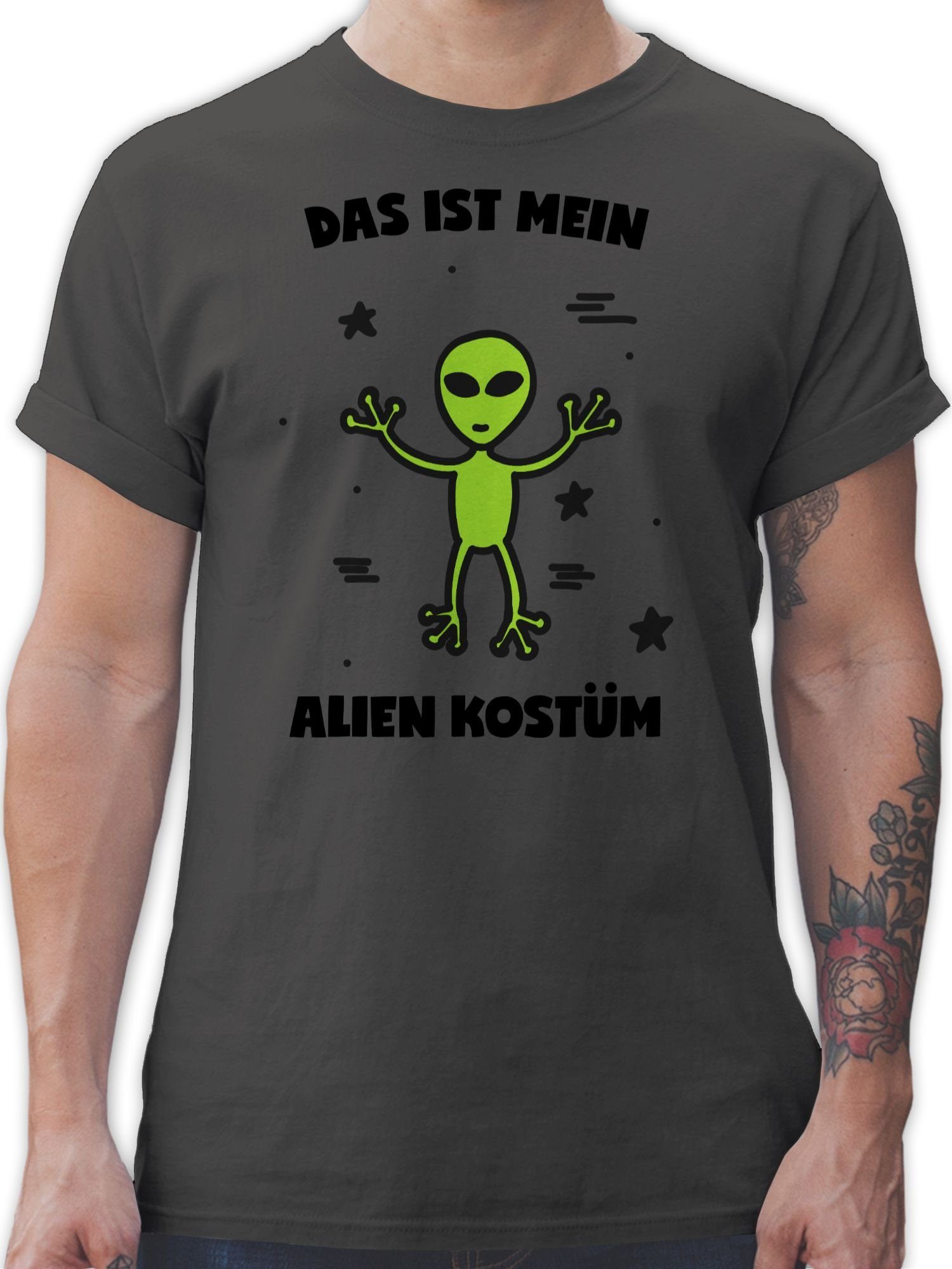 Herren Shirts Shirtracer T-Shirt Das ist mein Alien Kostüm - Karneval Outfit - Herren Premium T-Shirt Faschingskostüm Ersatz Fas