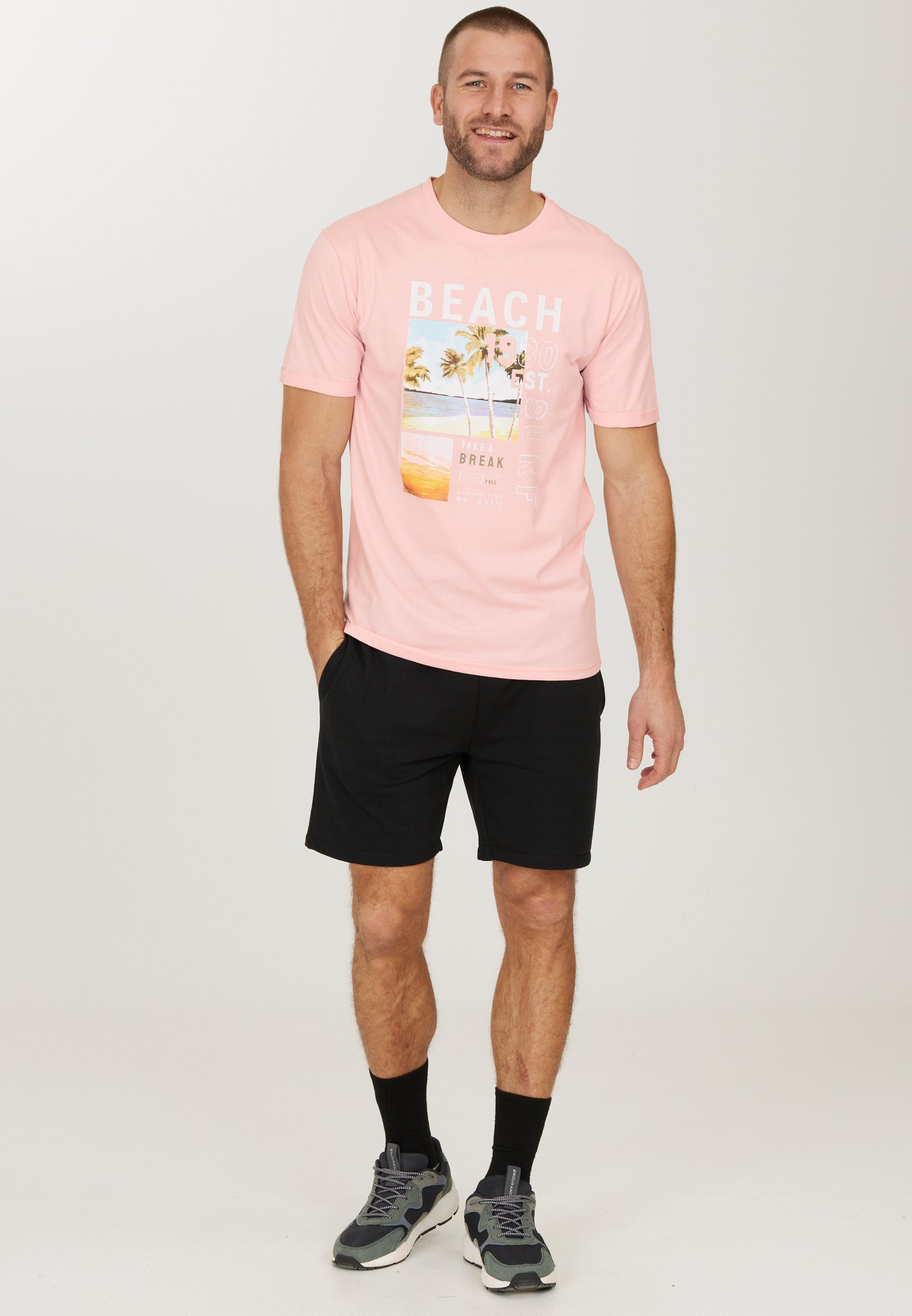 Thomsson sommerlichen T-Shirt im CRUZ rosa Design