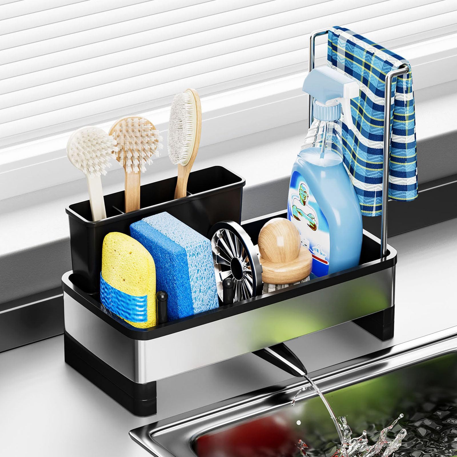 BlingBin Küchenorganizer-Set Geschirrhalter, Spülbecken Organizer für günstig online kaufen