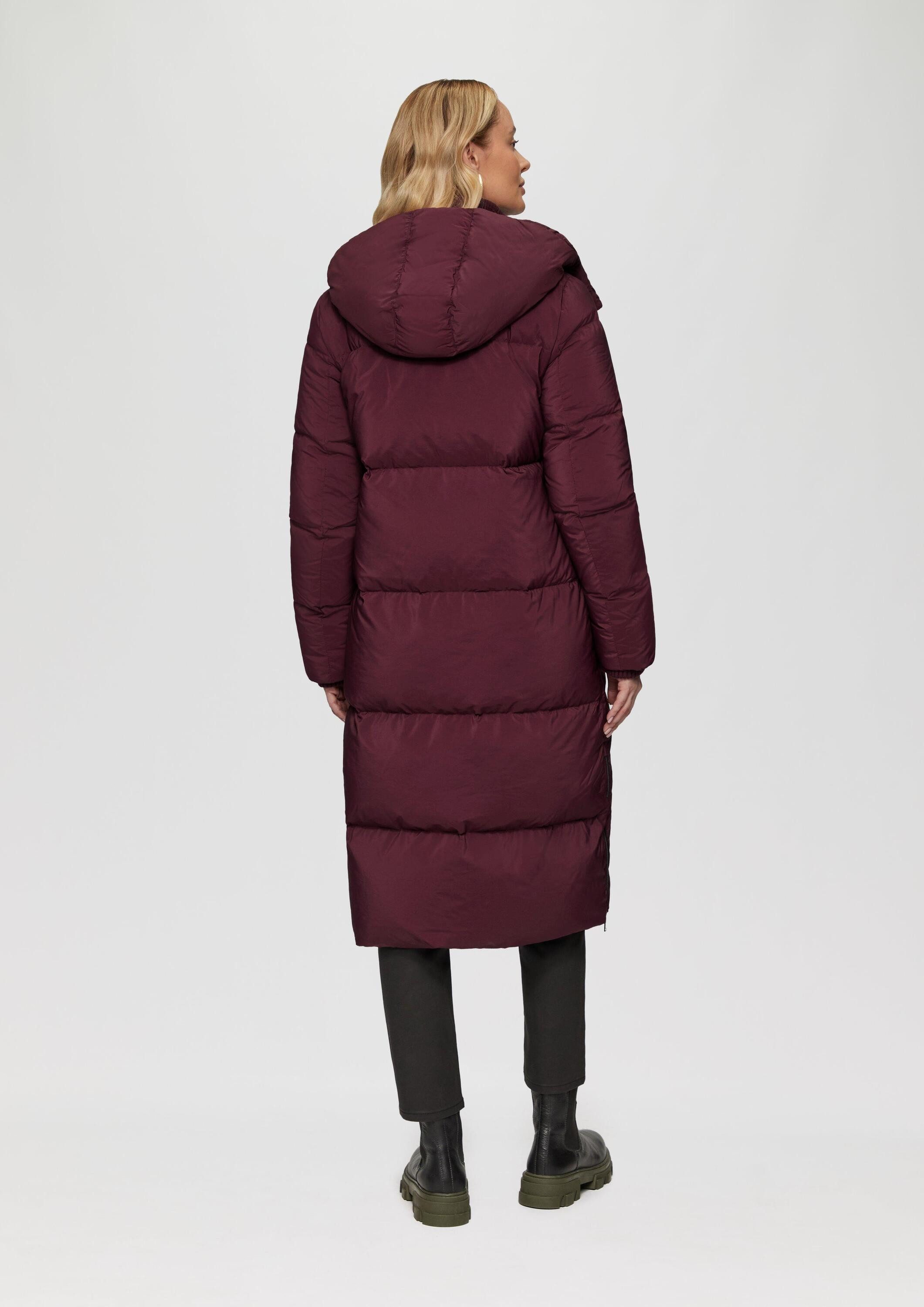 s.Oliver Wintermantel Outdoor-Mantel Wärmender Daunenmantel mit abnehmbarer Kapuze